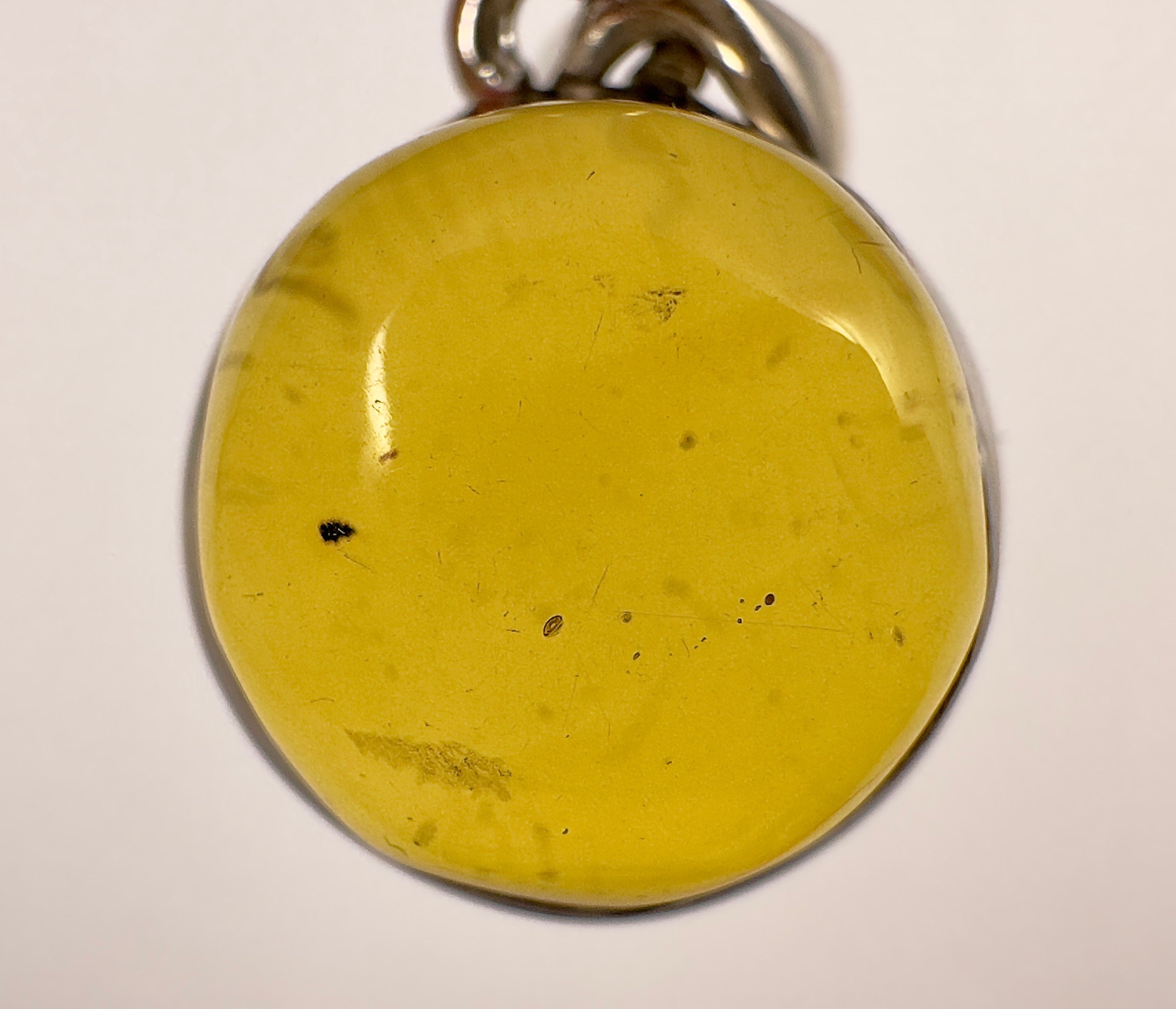 AAA Grade Amber Pendant in Sterling Silver with Healing Crystal - Elegant Fine Jewelry for Women - Perfect for Meditation, Energy Healing & Spiritual Gifts