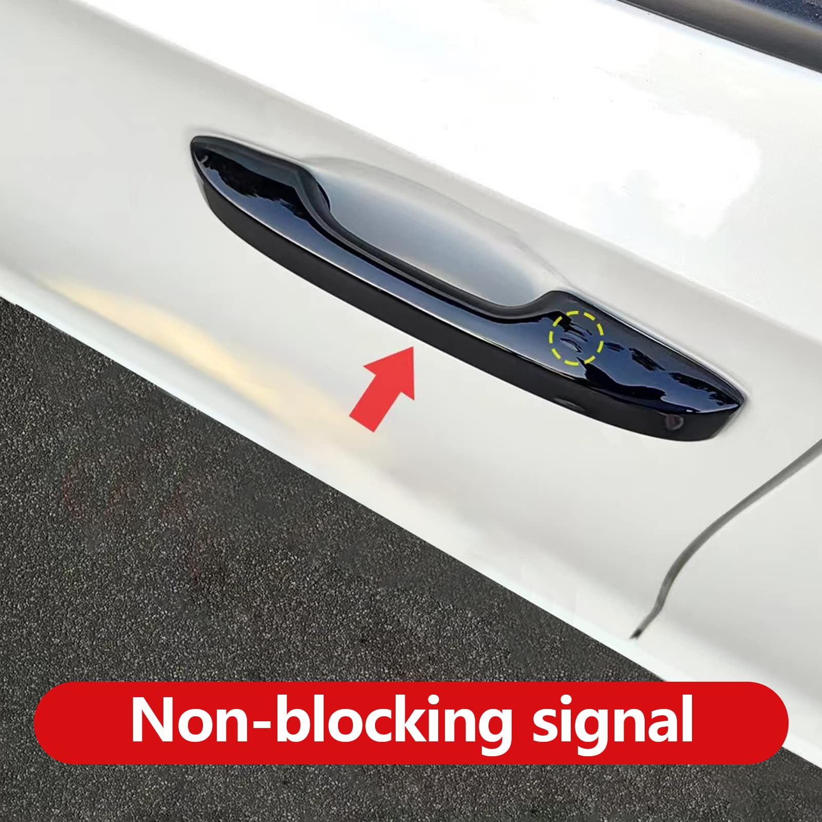 Premium Glossy Black Door Handle Covers Trim for Honda Civic 2022-2025, Accord/CR-V/HR-V 2023-2025 - Smart Auto Lock Compatible Car Accessories | Enhance Vehicle Style & Protection from Scratches