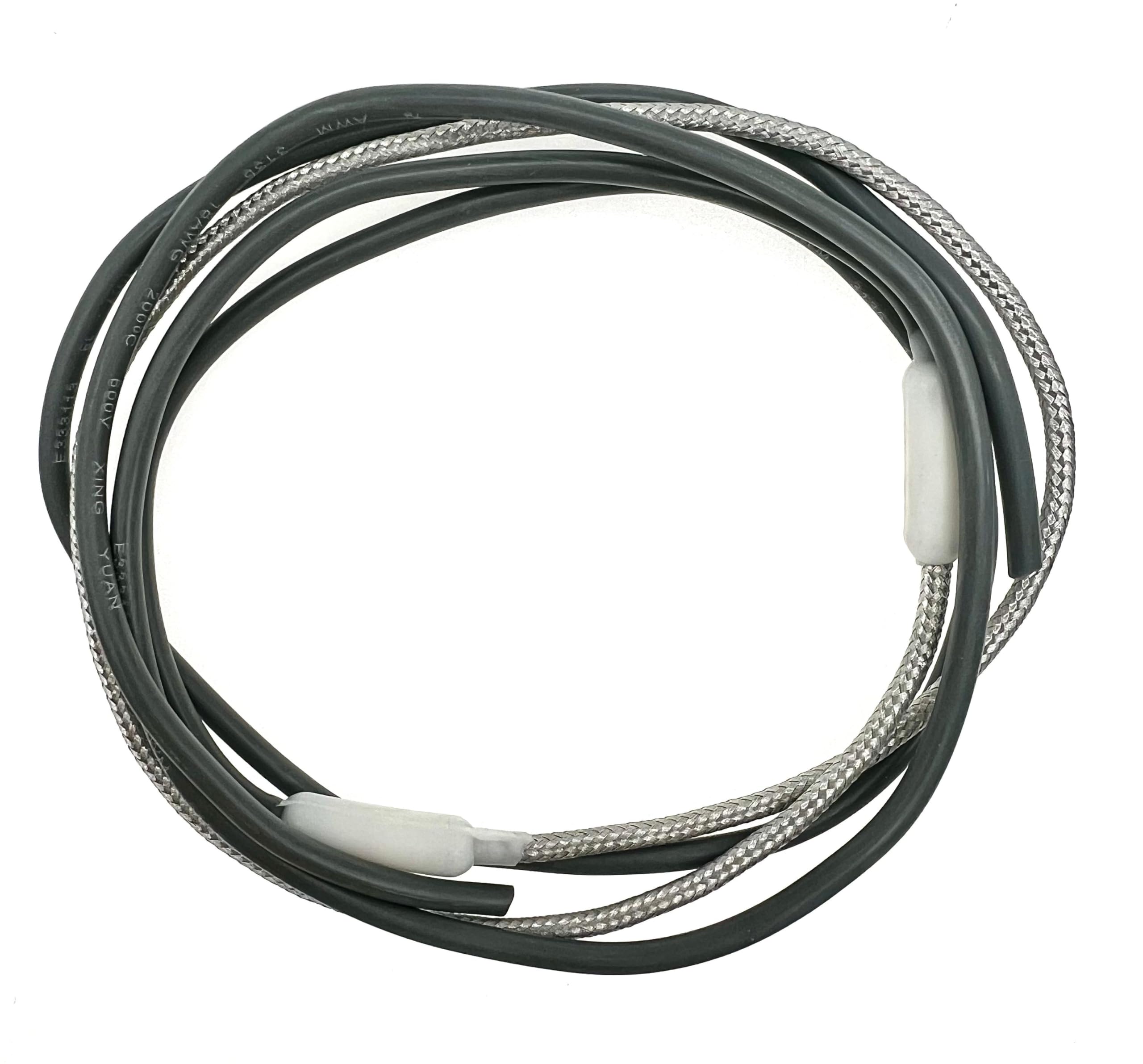 Braided Aluminum Drain Pan Heater - Defrost Drain Heater Compatible with Supco SH201, 115V 15W, 25 Inch Length - Perfect for Refrigerators, Freezers & HVAC Systems to Prevent Ice Buildup