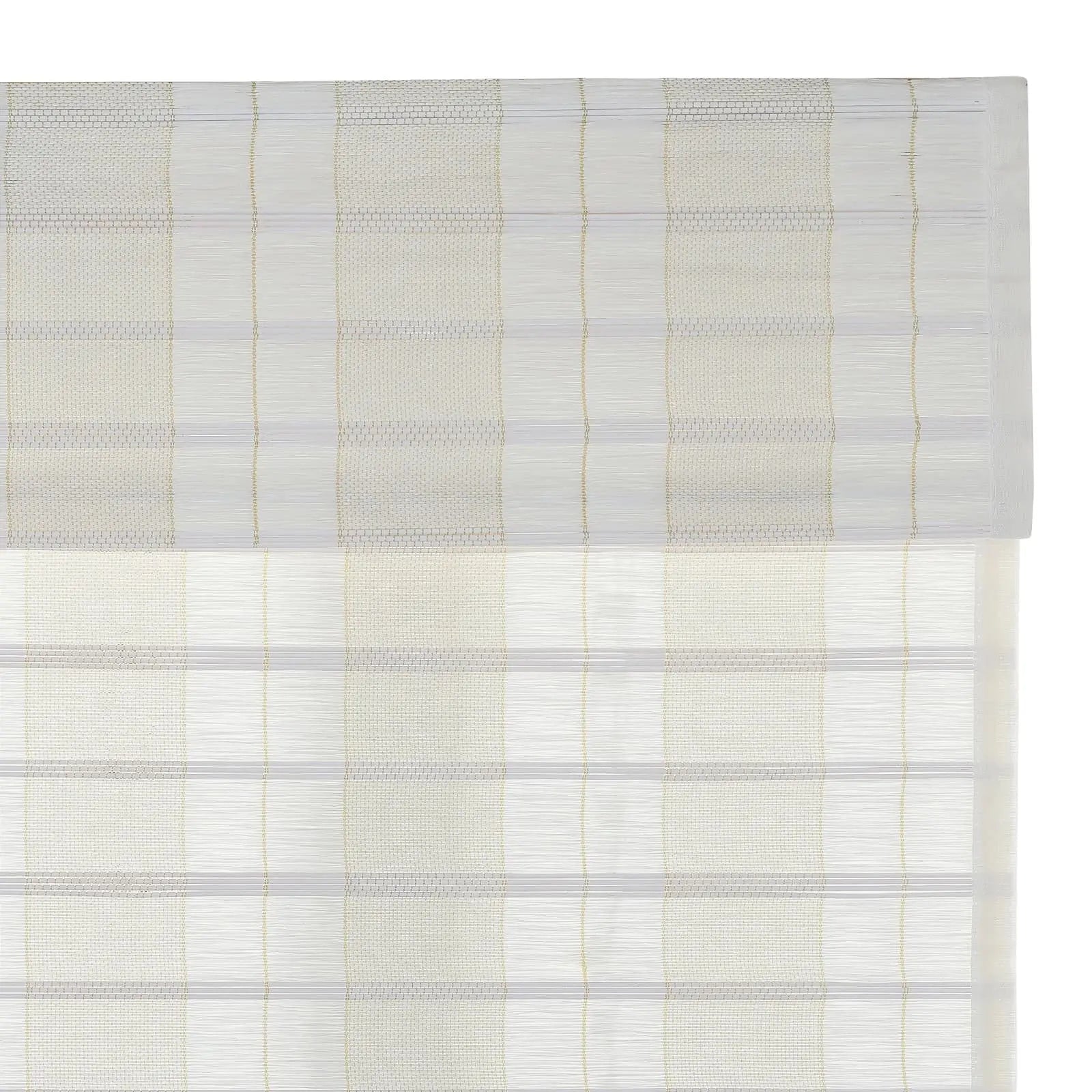 Natural Bamboo Woven Paper Window Shade - Ivory White | Eco-Friendly Roller Blind for Living Room, Bedroom & Office Decor