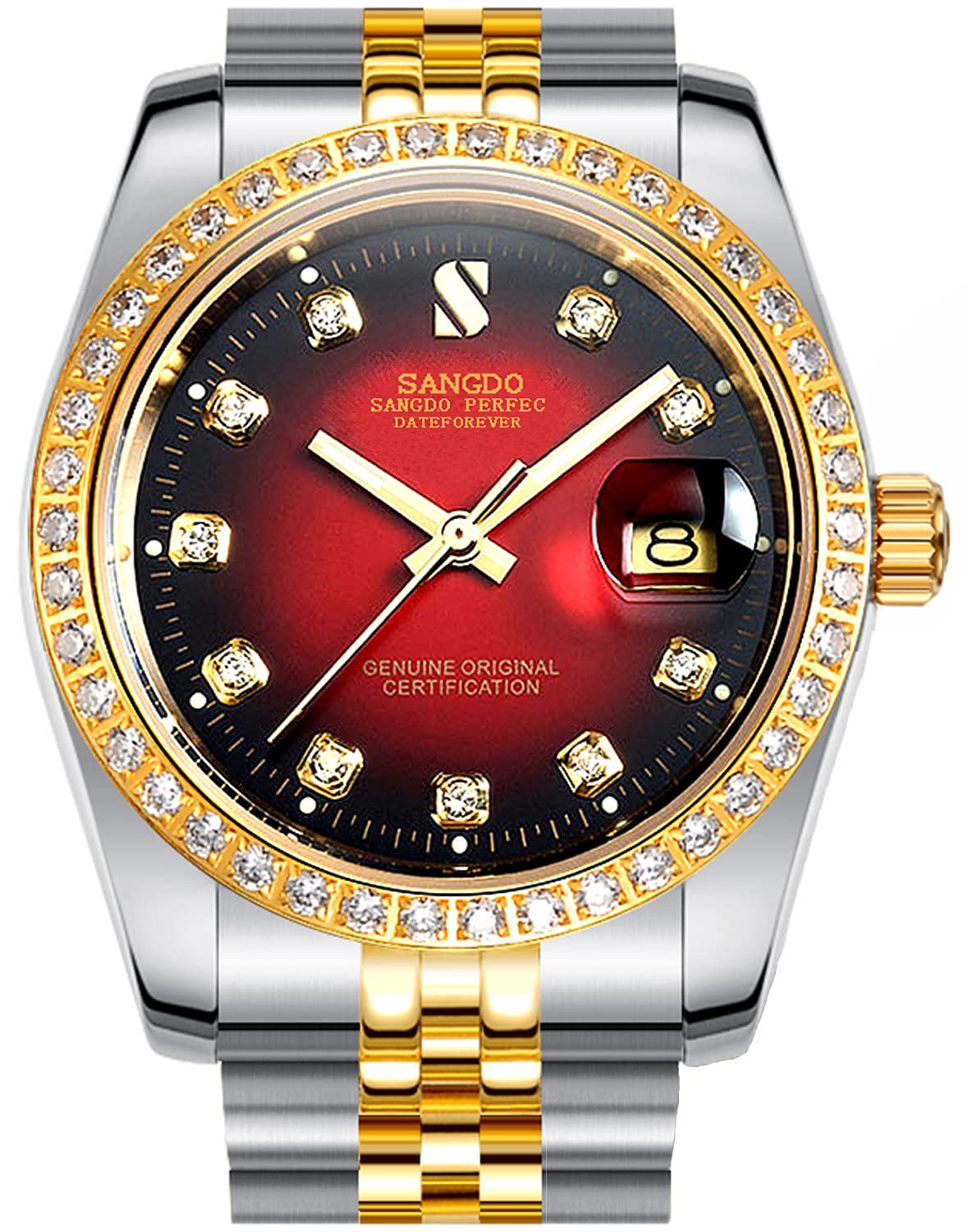 Luxury Automatic Men's Watch - Gold Stainless Steel Strap, Waterproof Mechanical Watch with Date Display | Perfect for Business, Formal Events & Everyday Wear