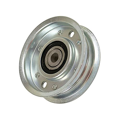 Heavy-Duty Flat Idler Pulley Replacement for 92-7104 1726348SM 105874 - Compatible with Lawn Mowers & Snow Throwers - Durable Tractor Mower Parts for John Deere, Cub Cadet, Toro & More - Perfect for Lawn Maintenance & Winter Snow Removal