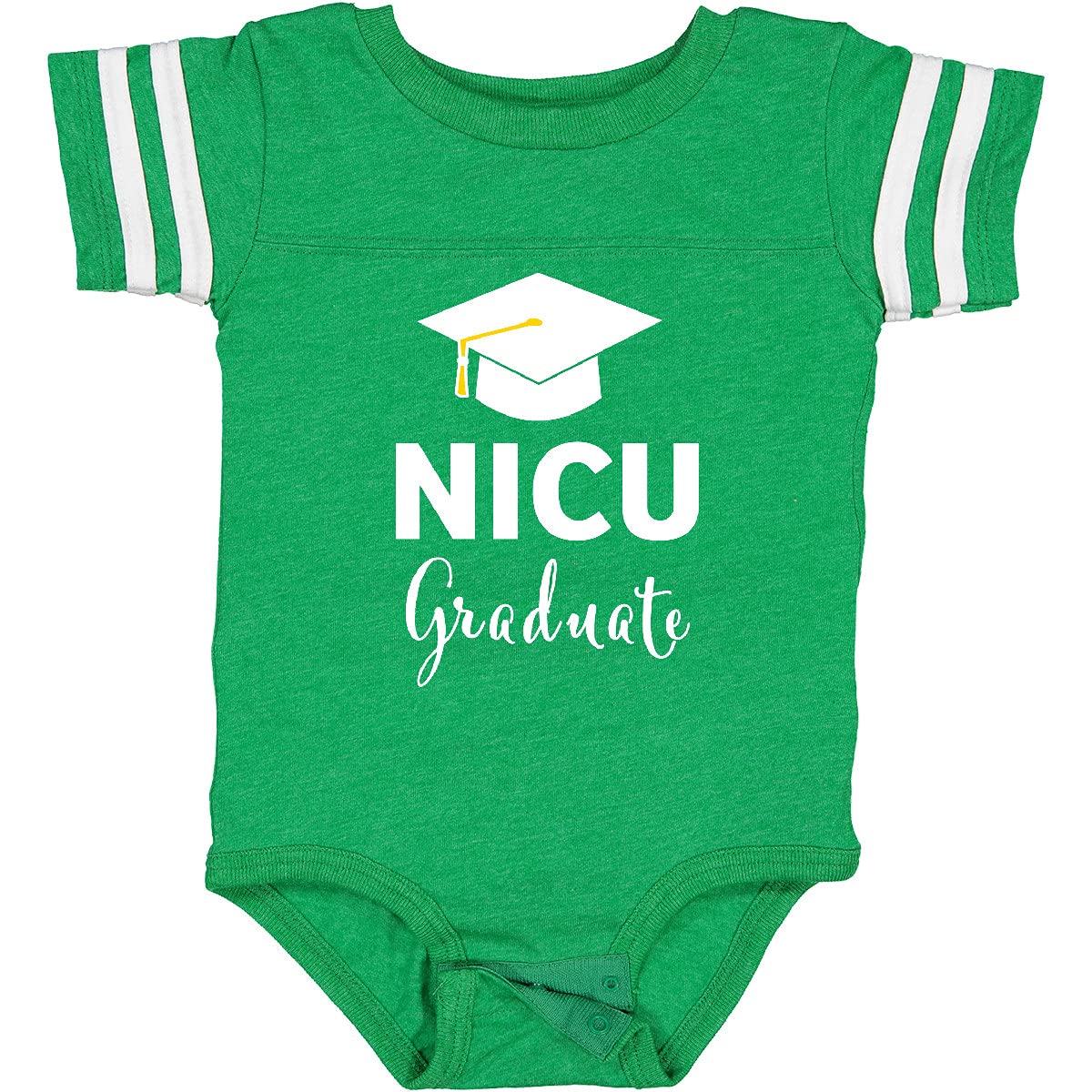 Inktastic Graduation Hat - NICU Graduate Baby Bodysuit | Cute Newborn Onesie for Preemie Milestones | Perfect for NICU Graduation Photos & Celebrations
