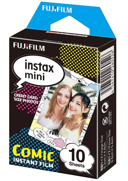 Fujifilm Instax Mini Instant Film Pack - Compatible with Instax Mini Cameras - 10 Sheets per Pack - Perfect for Parties, Travel & DIY Photo Albums
