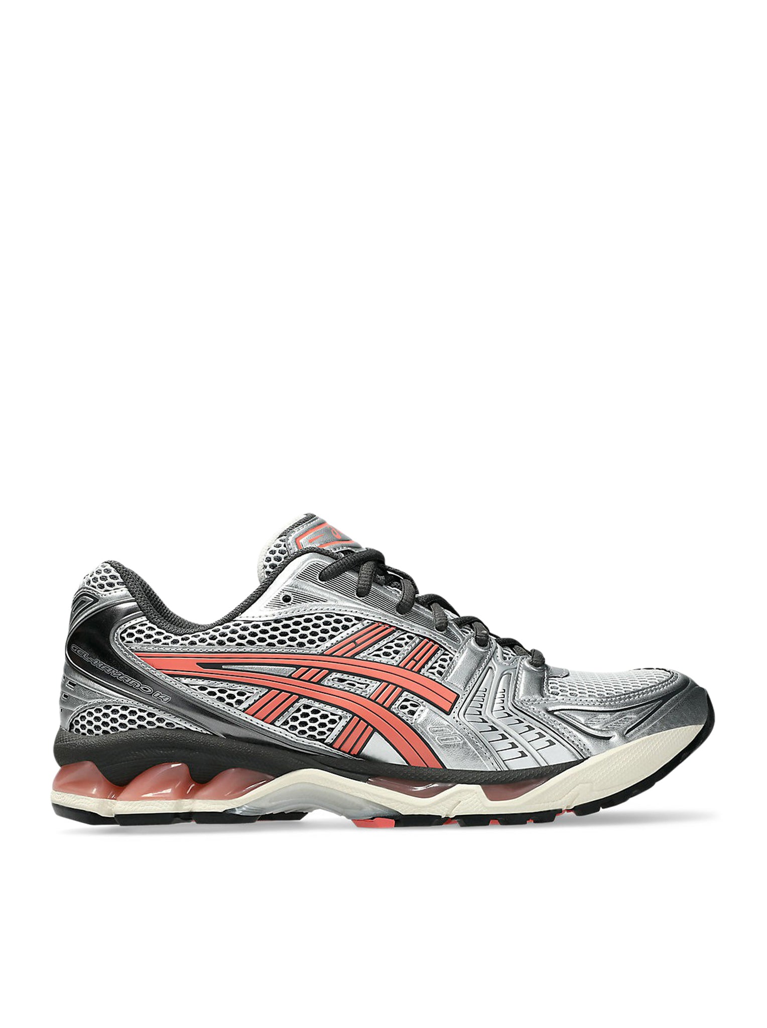 ASICS GEL-Kayano 14 Running Shoes for Men & Women - White/Papaya - Premium Cushioning & Support for Long-Distance Running, Jogging, and Workouts
