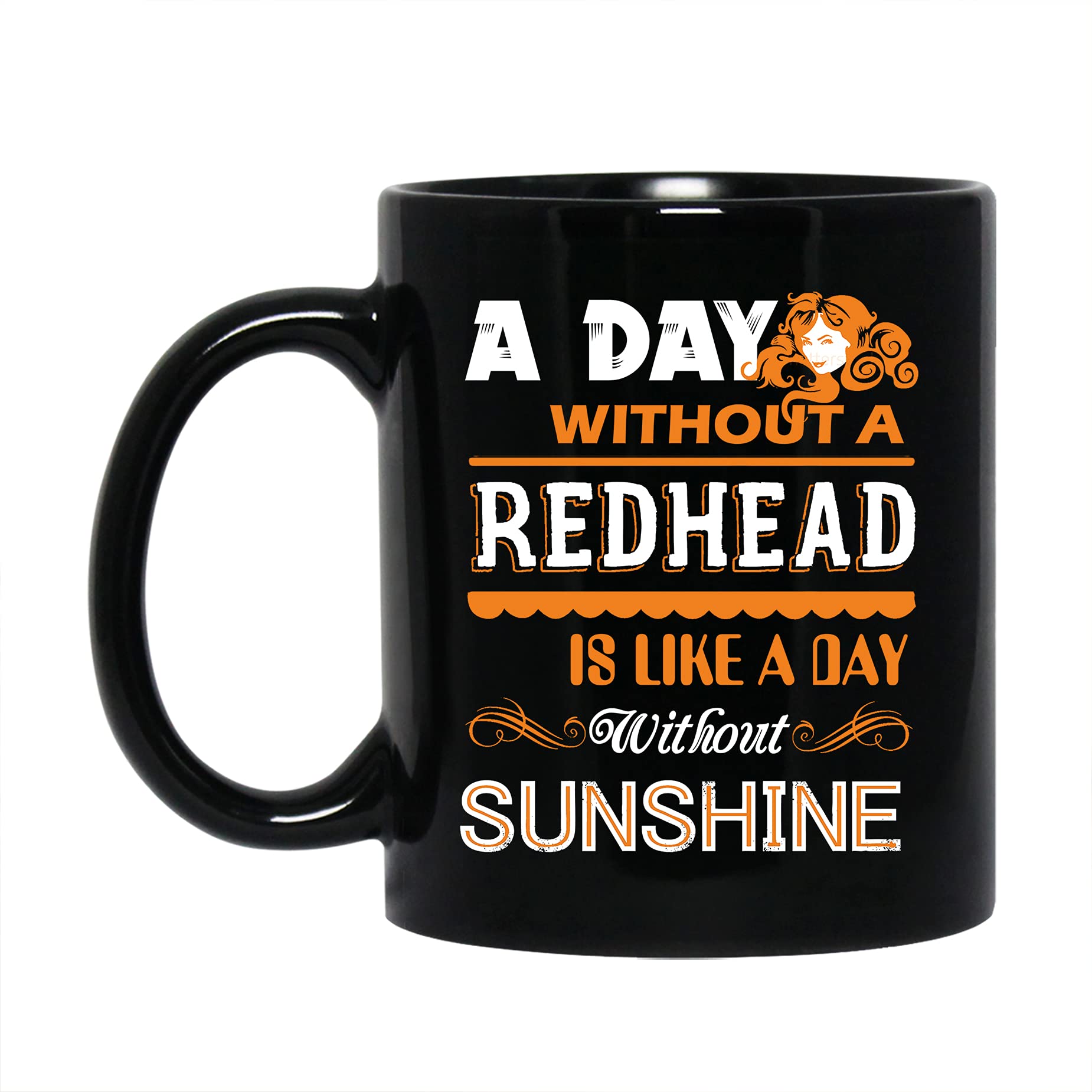 Redhead Coffee Mug - 11oz & 15oz Ceramic Travel Mug with Handle, Funny Novelty Tea Cup for Redheads - Perfect Gift for Coffee Lovers, Office Use & Morning Brews