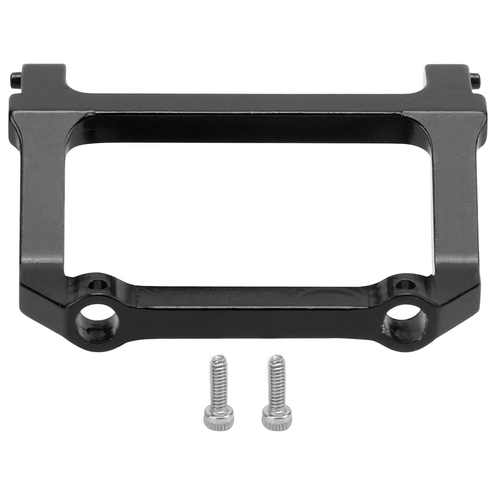 Aluminum Alloy Front Bumper Mount for Axial SCX24 C10 1/24 RC Car - Heavy Duty Black Upgrade Part - Perfect for Off-Road Crawling & RC Car Enthusiasts