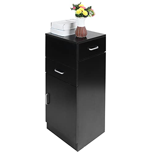 Modern Salon Cabinet - Professional Hair Styling Station & Beauty Salon Storage Organizer with Drawers for Barber, Hairdresser & Spa Equipment (Black) | Perfect for Salon, Home Styling & Professional Hairdressing Setup