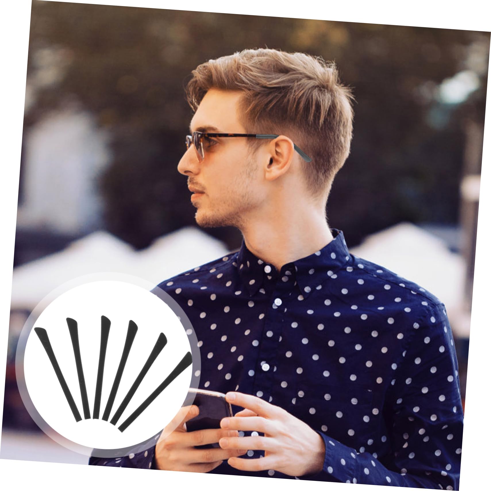 Jojofuny 12 Pairs Glasses Temple Tips - Soft Silicone Ear Cushions for Eyeglass Protection & Comfort - Reduce Pressure & Prevent Slipping - Perfect for Reading, Working & Long Wear