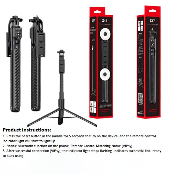 180cm Extendable Phone Tripod Stand with Bluetooth Remote - Adjustable Selfie Stick & Phone Holder for iPhone, Samsung, Android - Perfect for Vlogging, Live Streaming, Photography & Video Recording