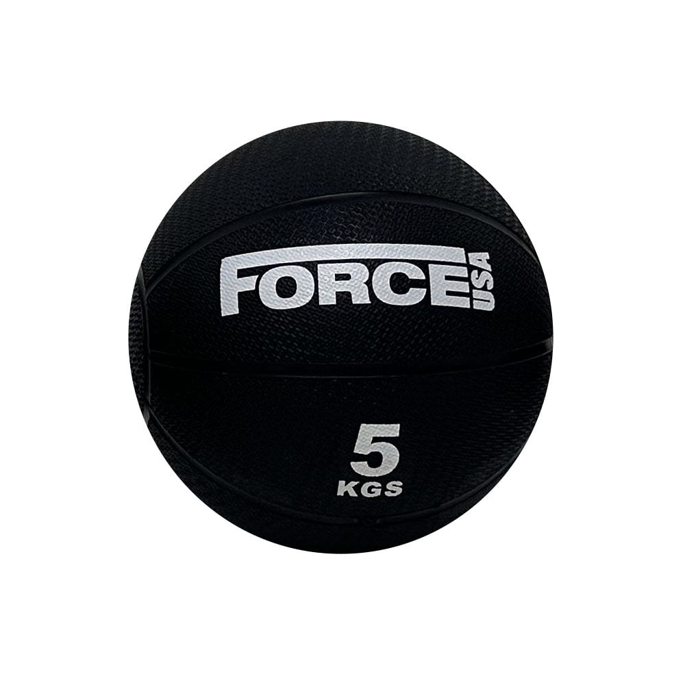 Force USA Medicine Balls for CrossFit, Strength Training & Home Gym Workouts - Heavy Duty Rubber Weighted Exercise Ball for Fitness, Rehabilitation & Functional Training
