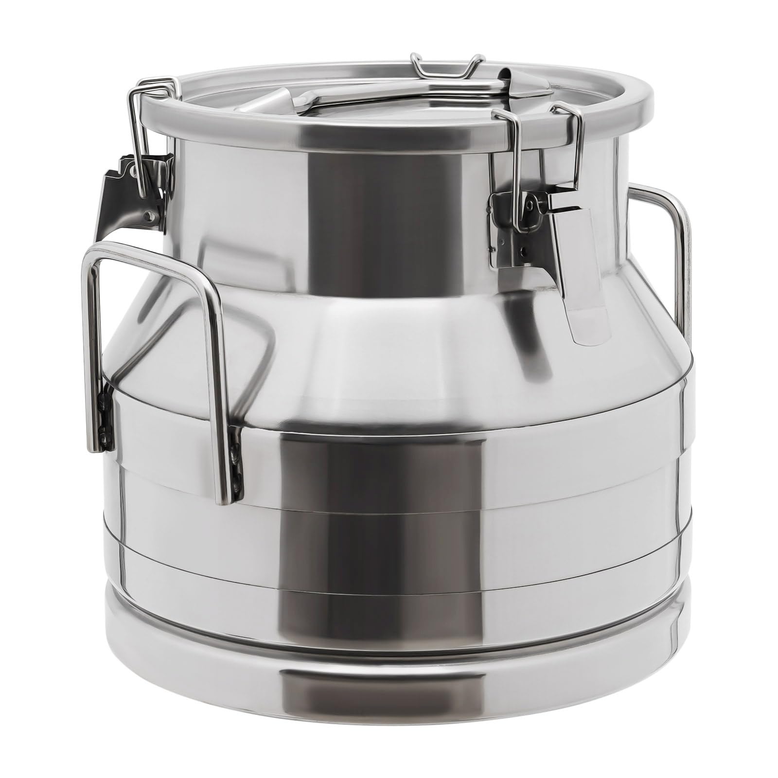 3.1 Gallon Stainless Steel Milk Can with Faucet - Food Grade Milk Jug, Wine Bucket, Liquid Storage Container for Dairy, Beverage & Oil - Perfect for Farm, Brewing, Restaurant & Home Use