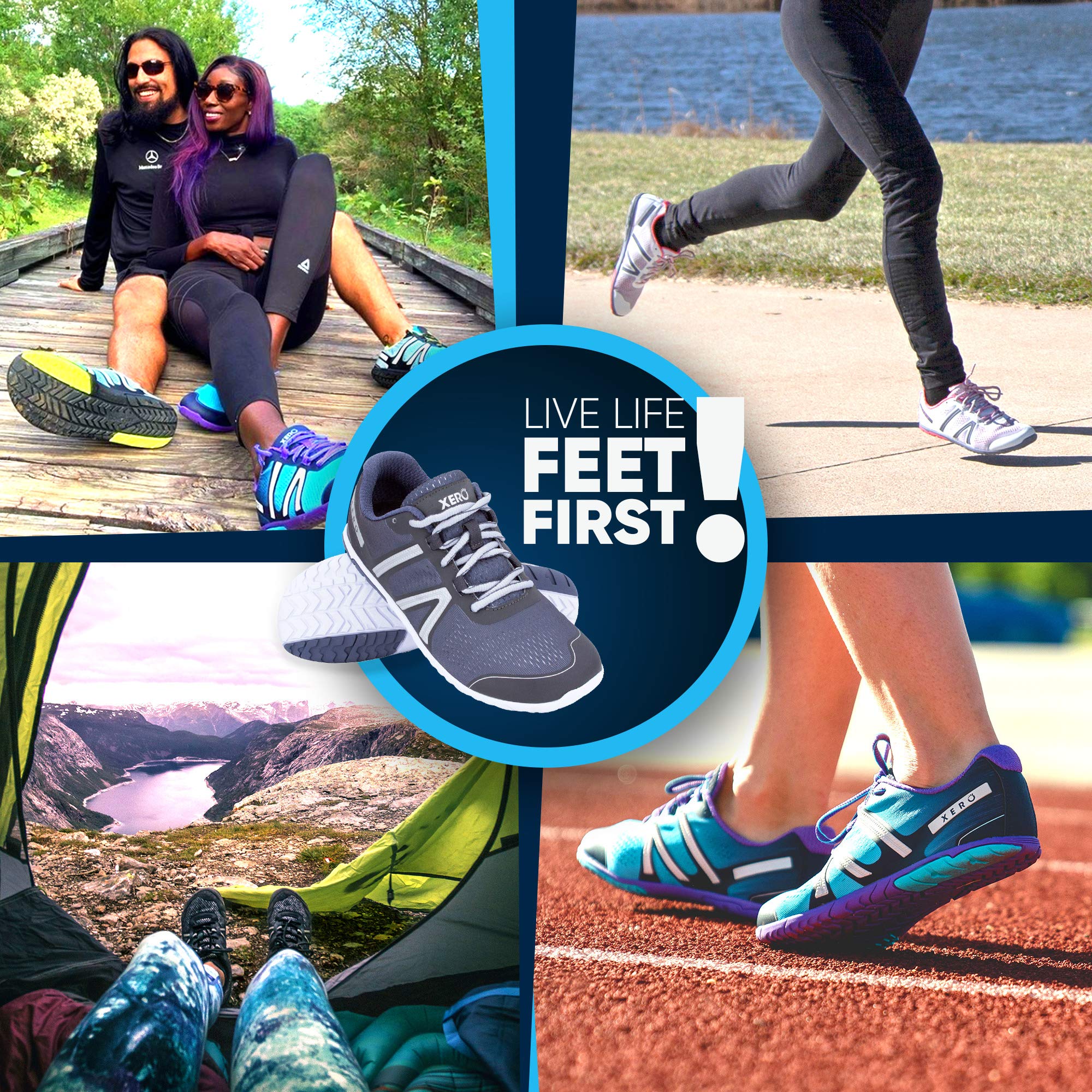 Xero Shoes Barefoot Running Shoes for Women - Minimalist Zero Drop Wide Toe Box Trail Running & Gym Workout Shoes | Lightweight Comfortable for Outdoor Fitness & Hiking
