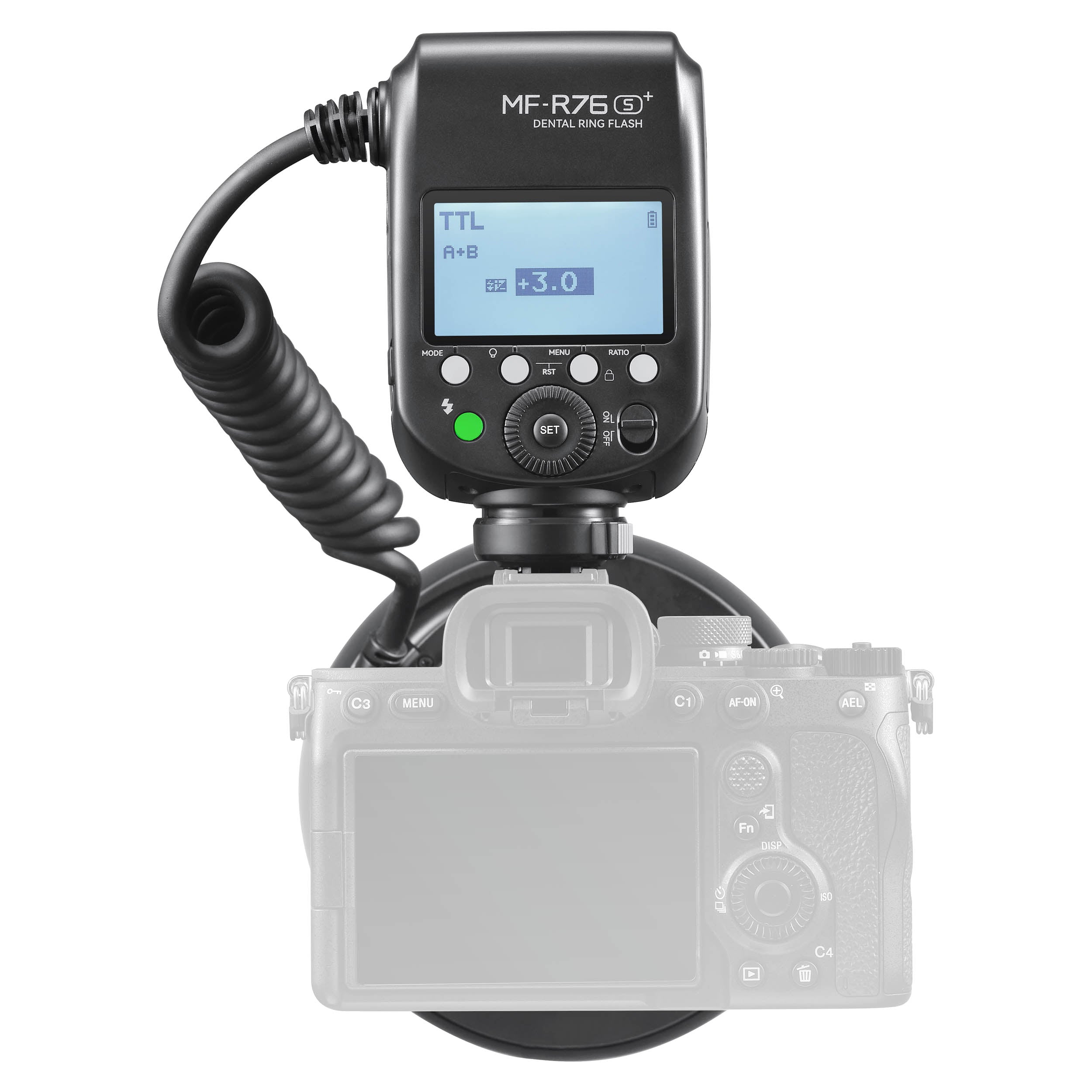 MF R76S+ Dental Photography Ring Flash for Sony Cameras - Perfect for Dental Clinics, Macro Photography & Professional Dental Imaging