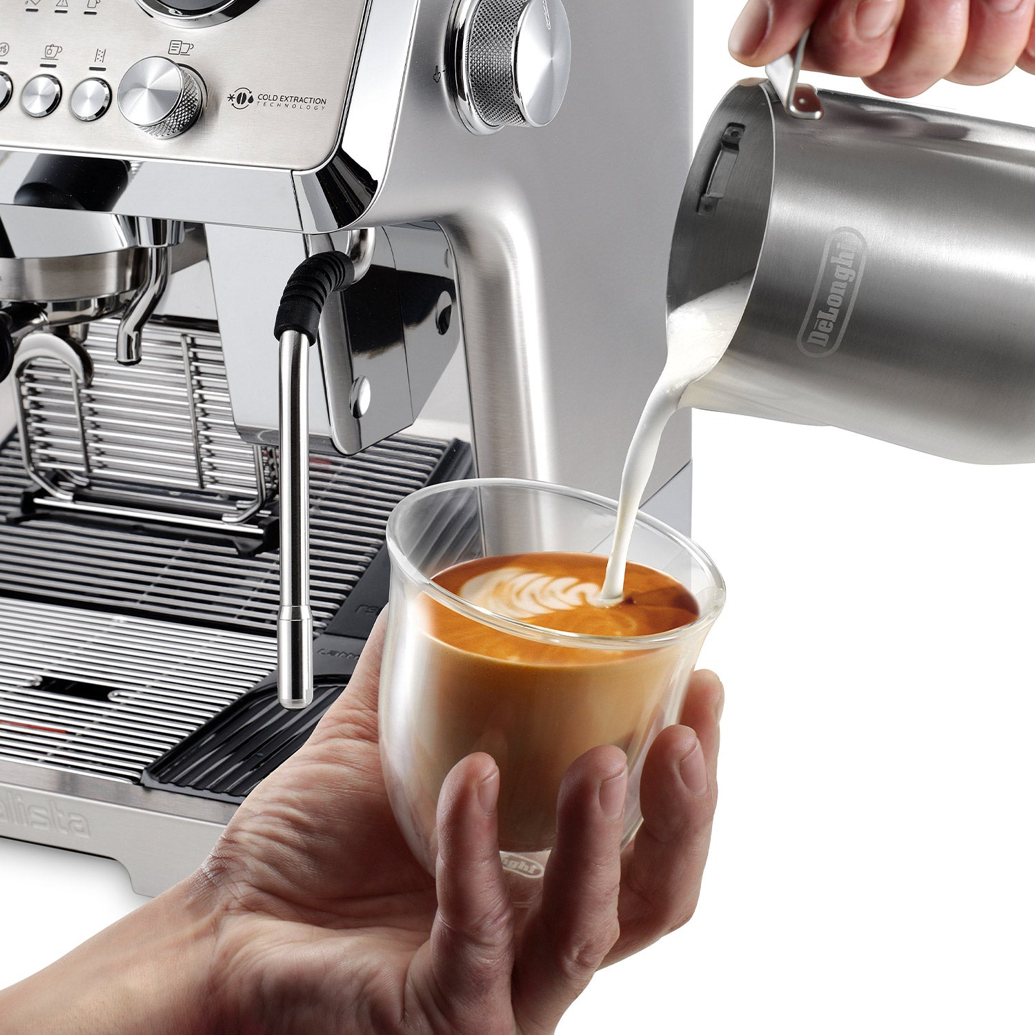 DeLonghi La Specialista Maestro Semi-Automatic Espresso Machine EC9885M - Perfect for Home Baristas & Coffee Lovers, Ideal for Espresso, Latte & Cappuccino Making