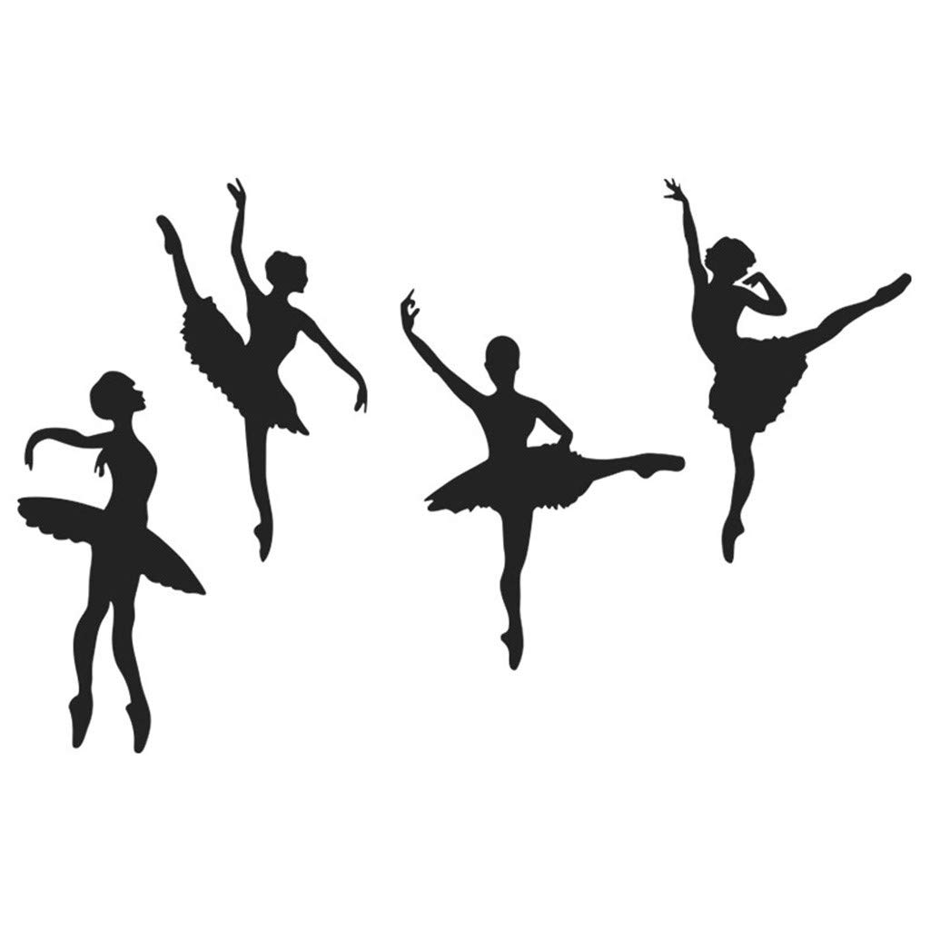 Celendi Removable Wall Stickers for Bedroom Decor - Creative Ballet Theme Peel and Stick Decals for Girls Room, Nursery & Kids DIY Home Decoration - Perfect for Birthday Gifts, Room Makeovers & Themed Parties
