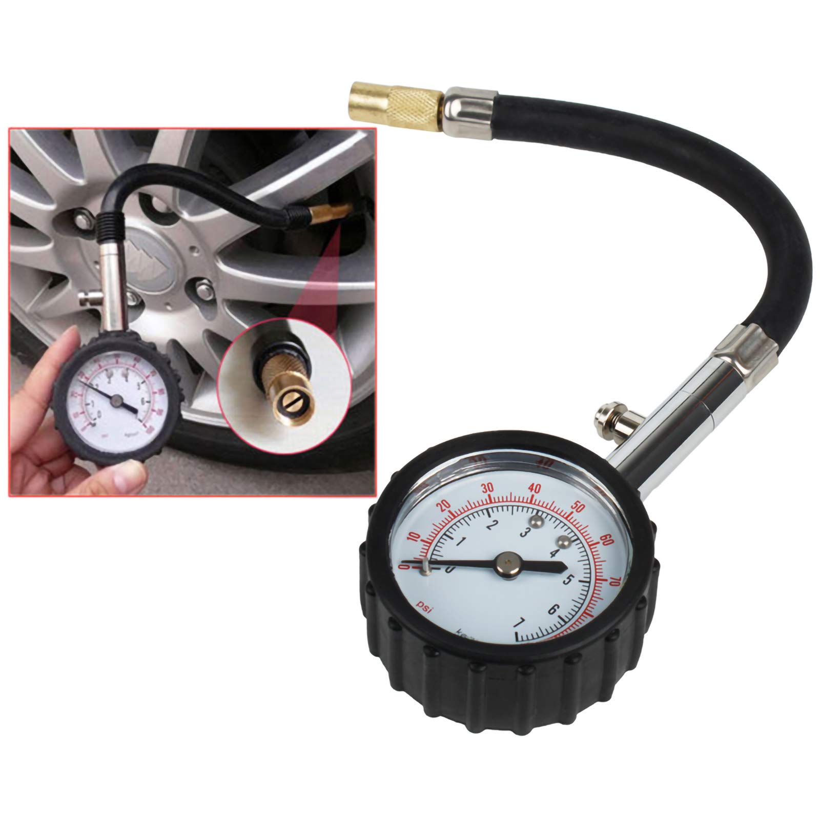 Andux Digital Tire Pressure Gauge - 0-100 PSI Heavy Duty Air Pressure Tester (TYB-01) for Cars, Trucks, Motorcycles & Bikes - Perfect for Road Trips & Vehicle Maintenance