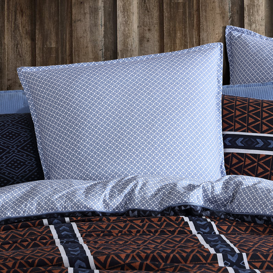 Premium Erskine European Pillowcase Set by Logan & Mason - Luxury 100% Cotton Bedding for Sofa, Bed & Home Decor - Elegant & Soft Pillow Covers for Living Room, Bedroom & Guest Room
