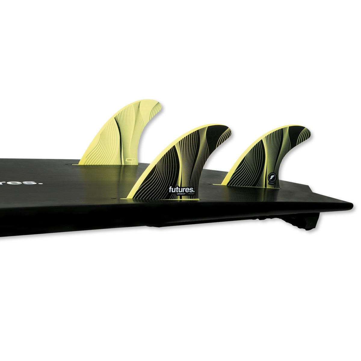 Futures Thruster P3 HC Legacy Yellow Surfboard Fin - High Performance for Shortboards & Performance Surfing - Perfect for Waves, Competitions & Daily Surf Sessions