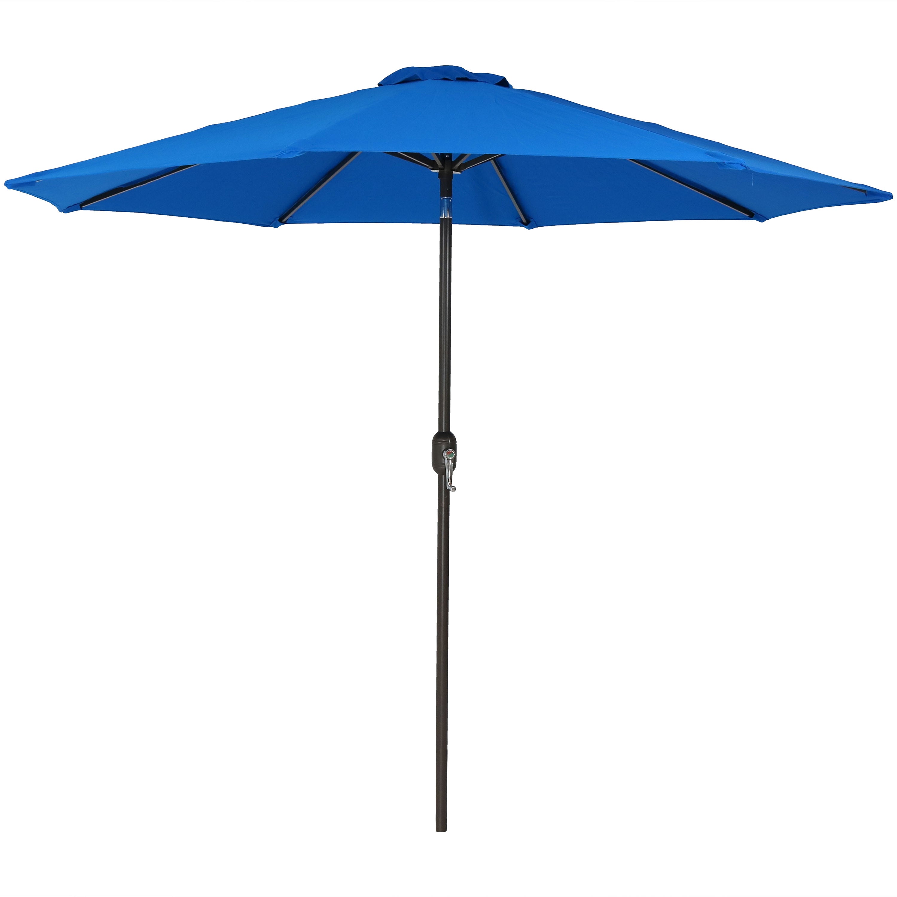 Sunnydaze 9-Foot Aluminum Patio Umbrella with Auto Tilt & Crank - Waterproof Sunbrella Fabric for Outdoor Dining, Poolside, and Garden Shade