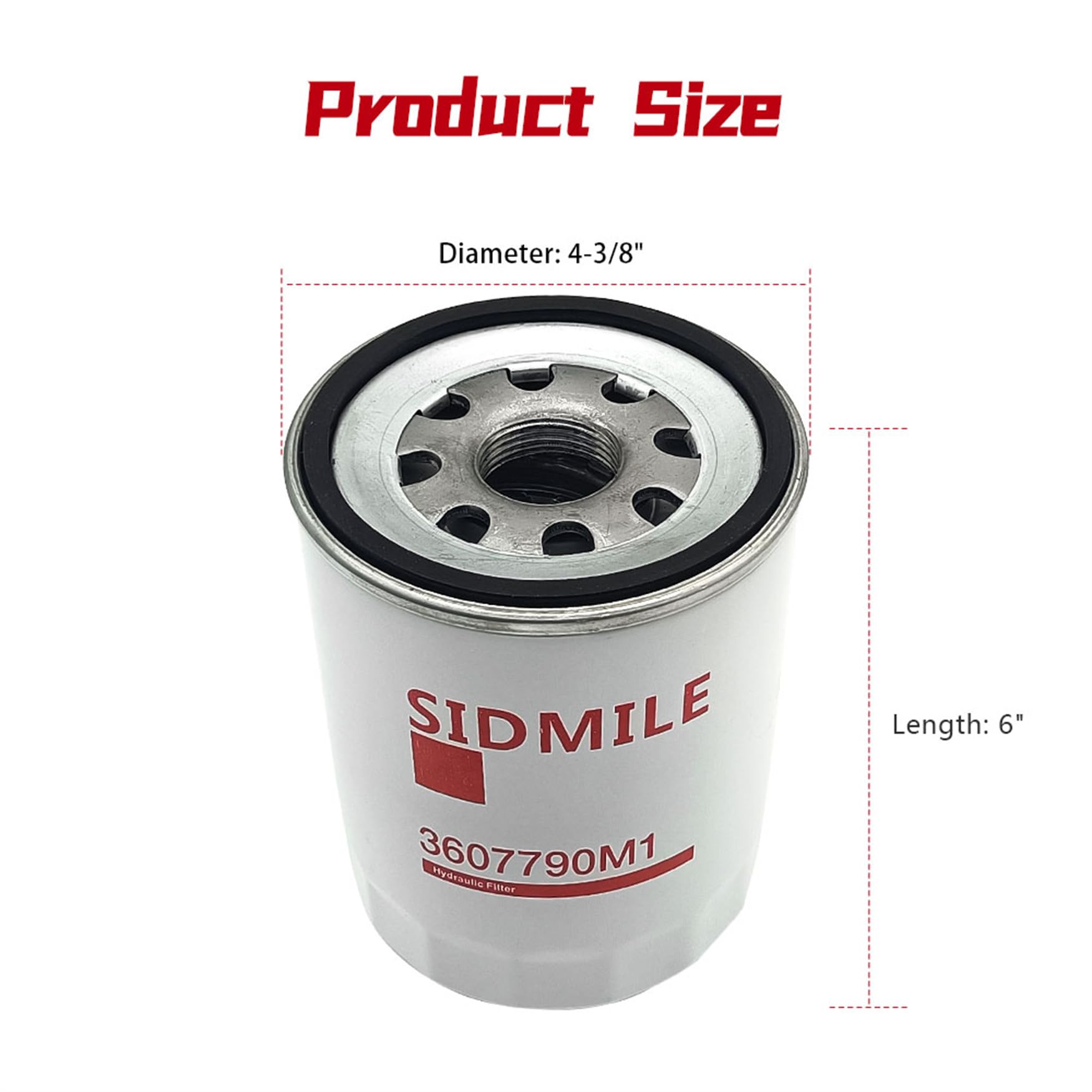 3607790M1 Hydraulic Spin-on Oil Filter Compatible with Massey Ferguson 1250 Powershuttle 1433V 1440V & AGCO ST35 ST40 ST35X ST40X Tractors - Heavy Duty Replacement for Agricultural Equipment Maintenance
