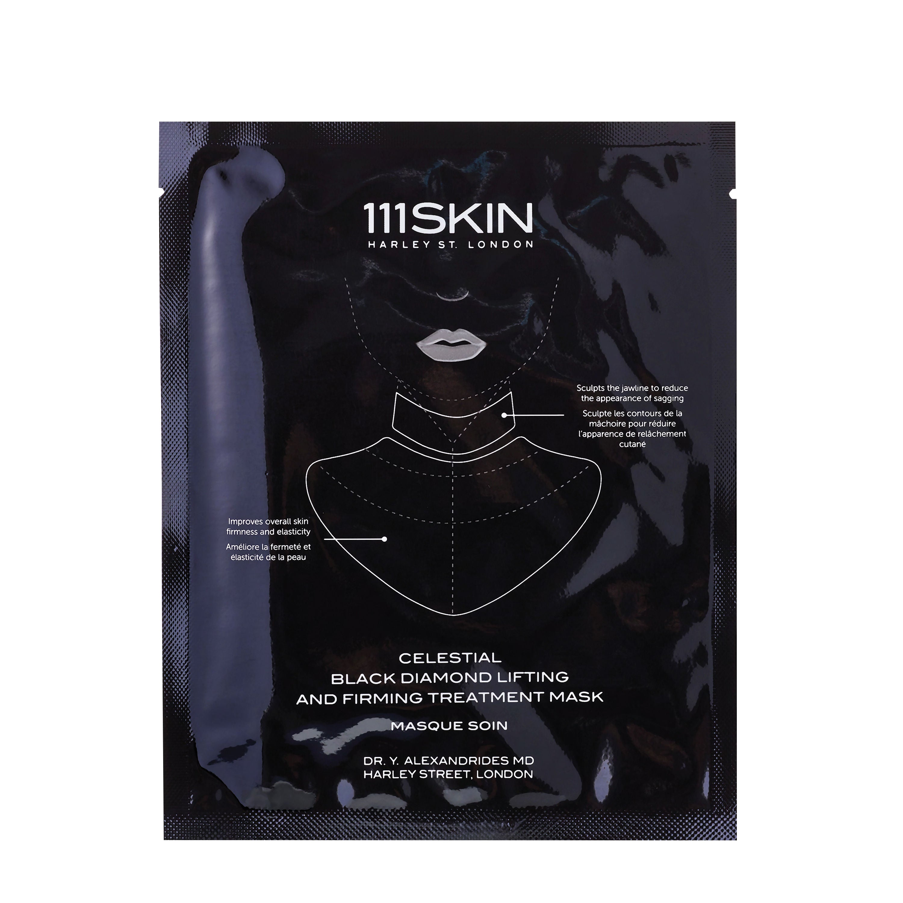 Black Diamond Lifting & Firming Neck Mask - Anti-Aging Skincare Treatment for Wrinkles & Sagging Skin - Perfect for Spa Nights & Self-Care Routines