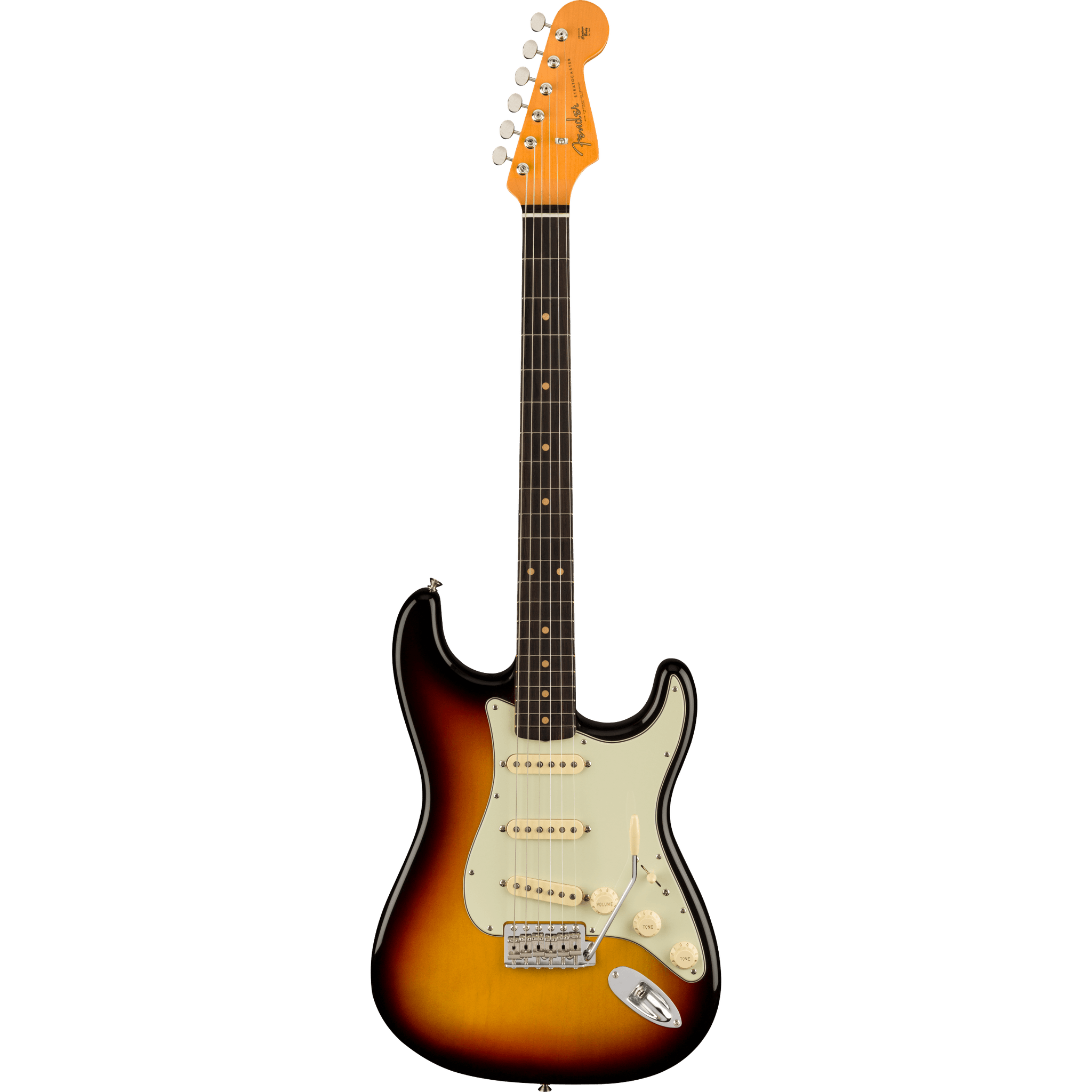Fender American Vintage II 1961 Stratocaster Electric Guitar - 3-Color Sunburst Finish | Classic Rock & Blues Performance