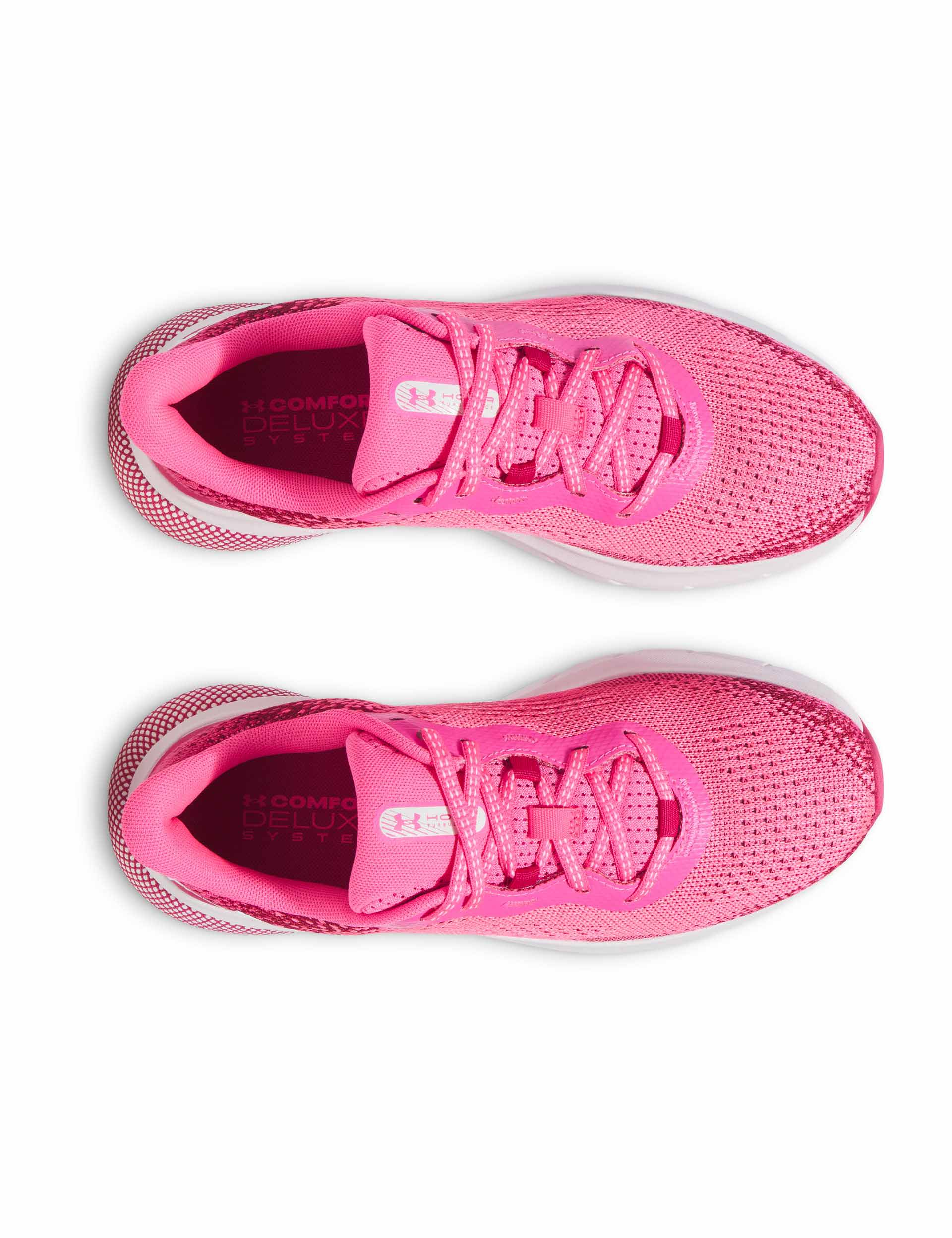UA HOVR Turbulence 2 Running Shoes for Men & Women - Lightweight Breathable Aero Pink/Shaded Fuchsia/White - Perfect for Jogging, Gym Workouts & Daily Walking