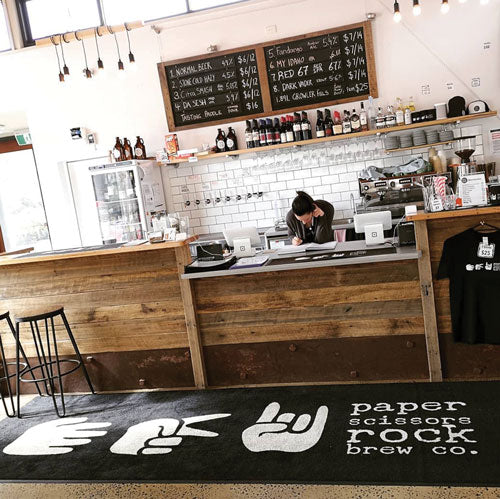 Custom Printed Plush Logo Mat - Personalized Non-Slip Welcome Doormat for Home & Office Entrance - Perfect for Housewarming Gifts & Brand Promotions