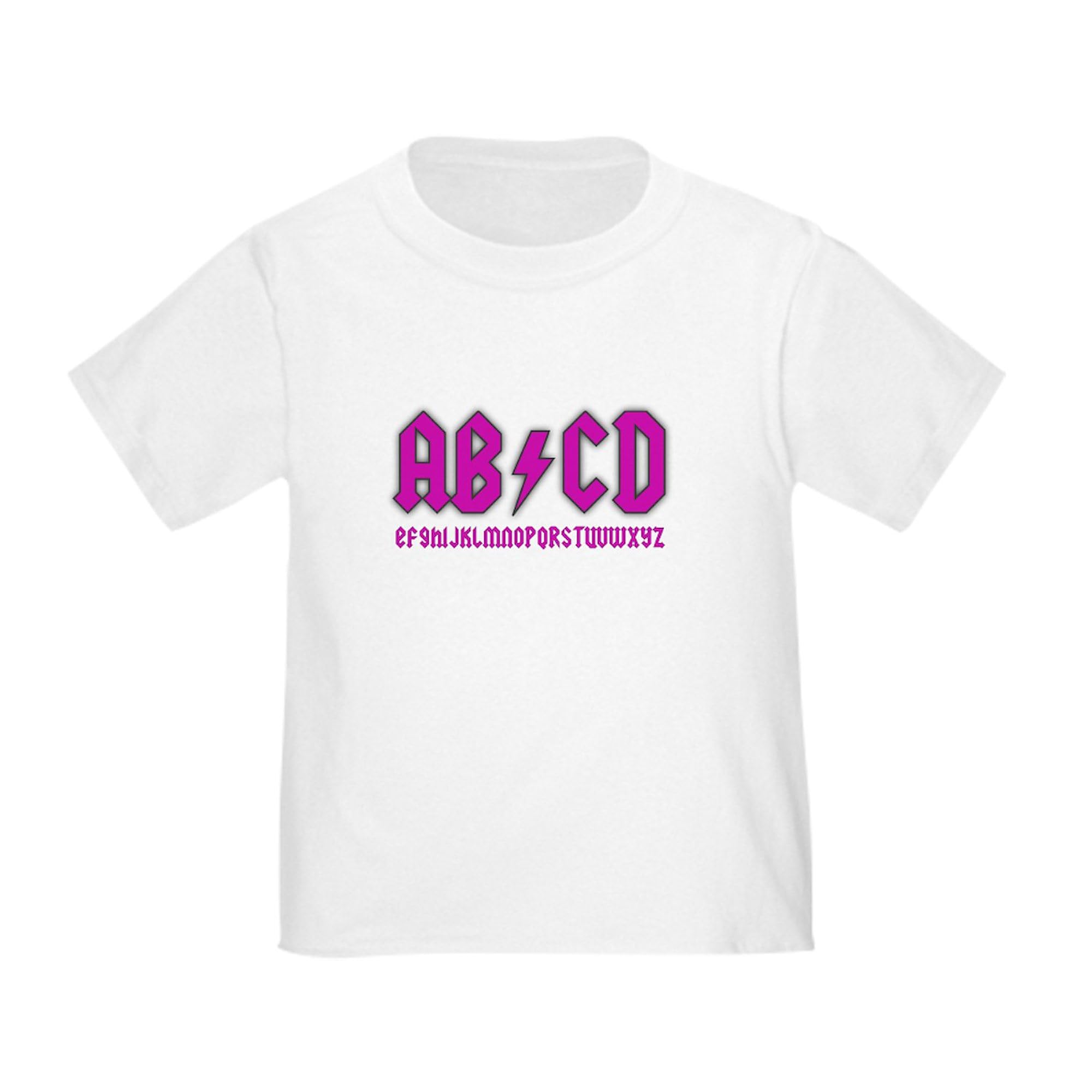 AB/CD Cute Toddler Graphic Tee - 100% Cotton Soft Baby T-Shirt for Boys & Girls | Perfect for Playdates, Daycare & Family Photos