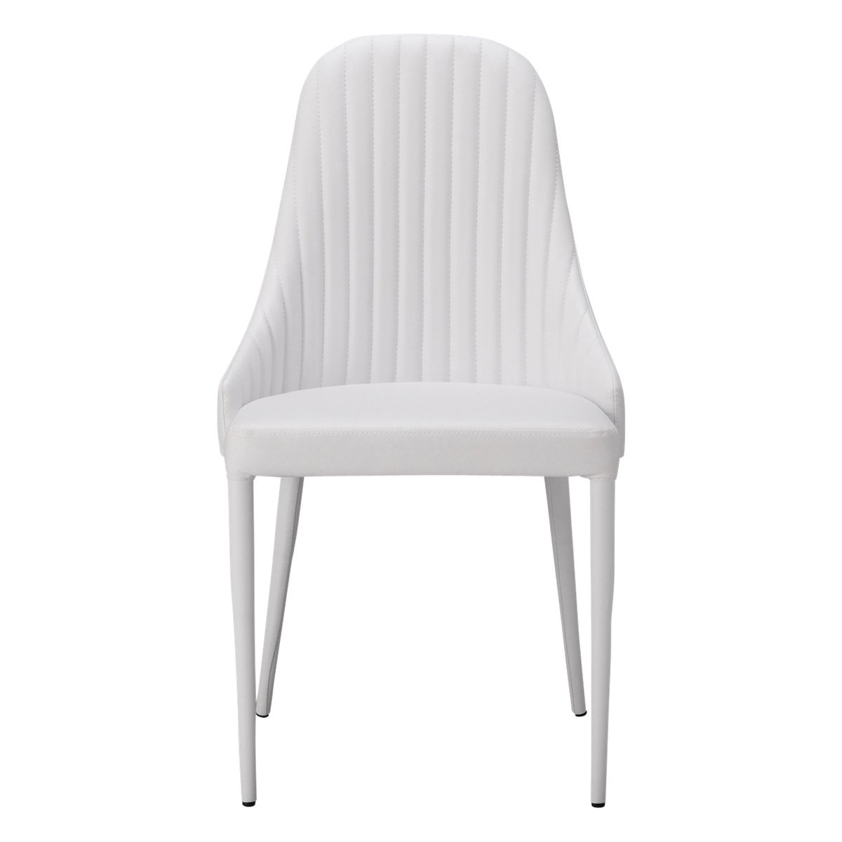 Modern Linea Chair 19 - White Contemporary Office Chair (W500 × D580 × H850) - Perfect for Home Office, Conference Rooms & Workspaces
