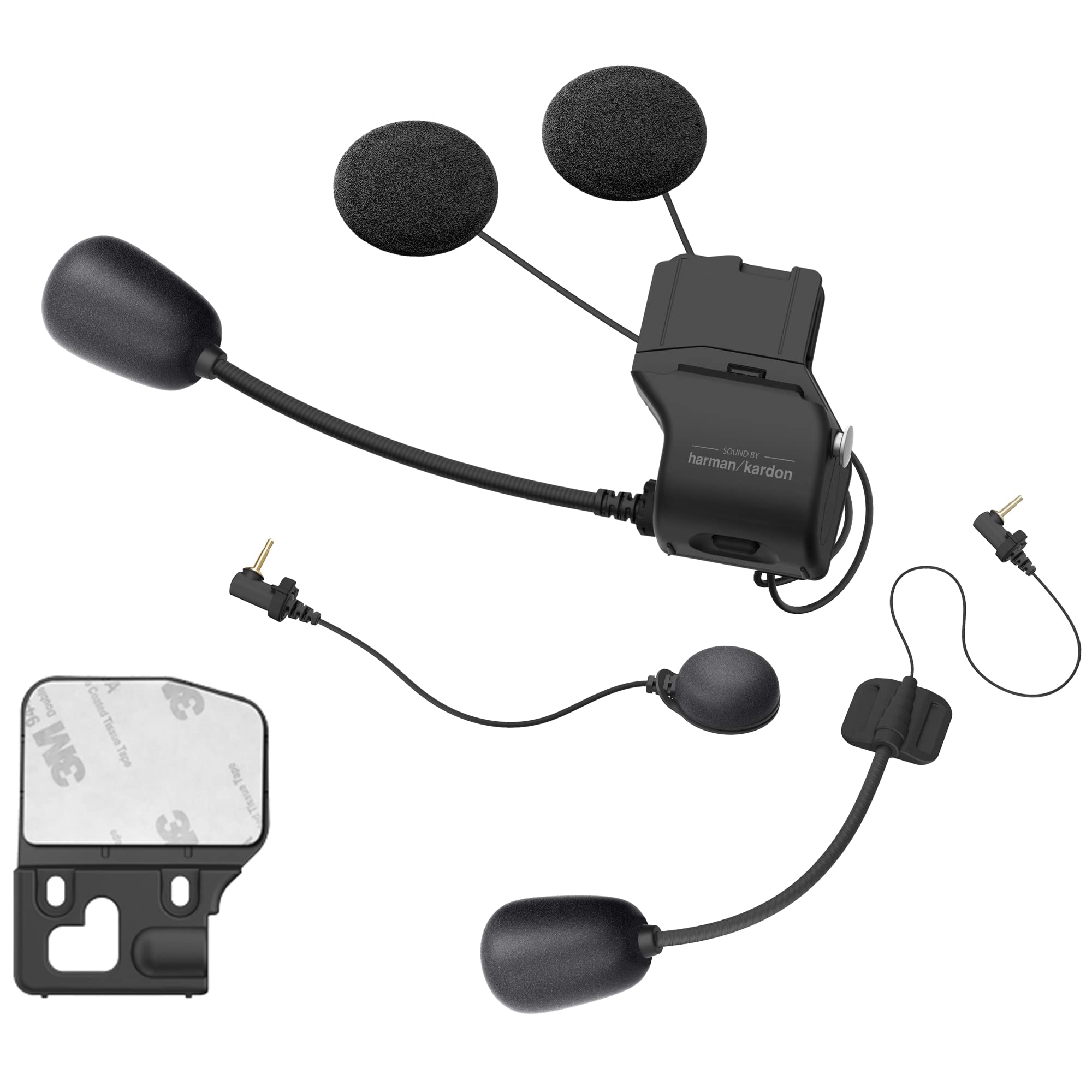 Sena Adult Universal Clamp Kit with Harman Kardon Speakers & Mic - 50S Motorcycle Bluetooth Communication System (Black, One Size) - Perfect for Motorcycle Riders, Group Intercom & Hands-Free Calls