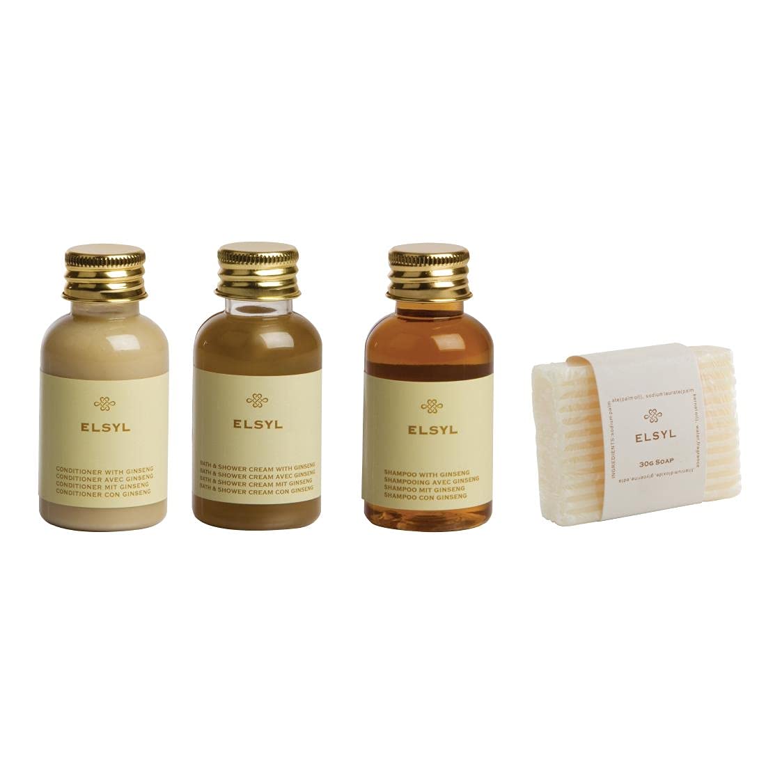 Elsyl Travel Toiletries Welcome Pack - 200 Count | Mini Shampoo, Conditioner, Body Wash & Lotion Set | Perfect for Hotels, Guest Houses & Hospitality Industry