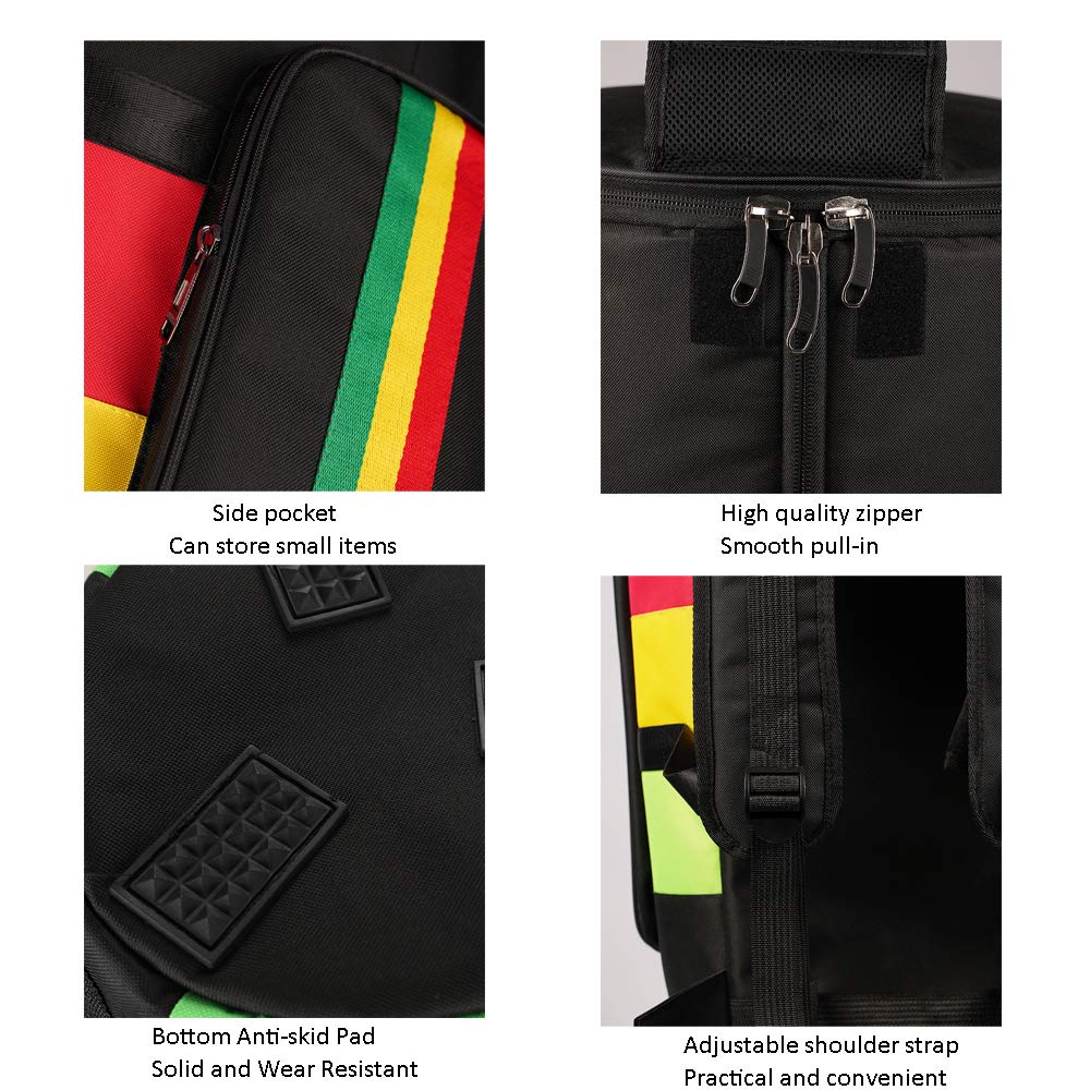 **Portable Waterproof Djembe Drum Bag - Black Shoulder Carry Backpack for 13 Inch African Drum - Perfect for Travel, Performances & Outdoor Events**