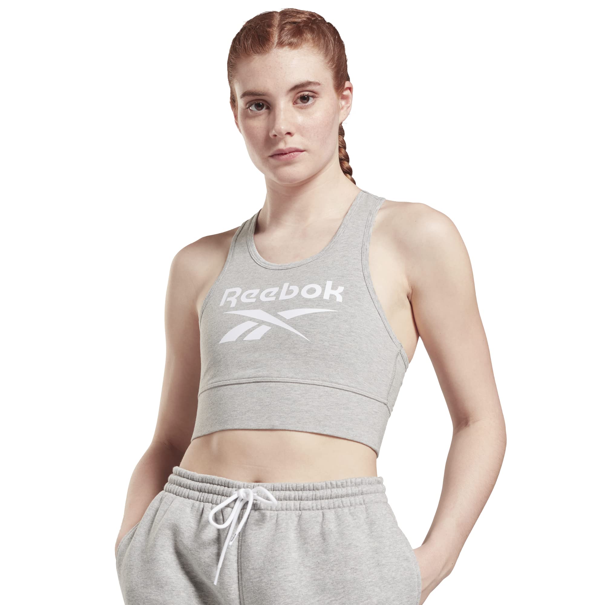 Reebok Women's Light Support Sports Bra - Comfortable Workout Top for Yoga, Running & Gym - Breathable Activewear for Fitness & Training