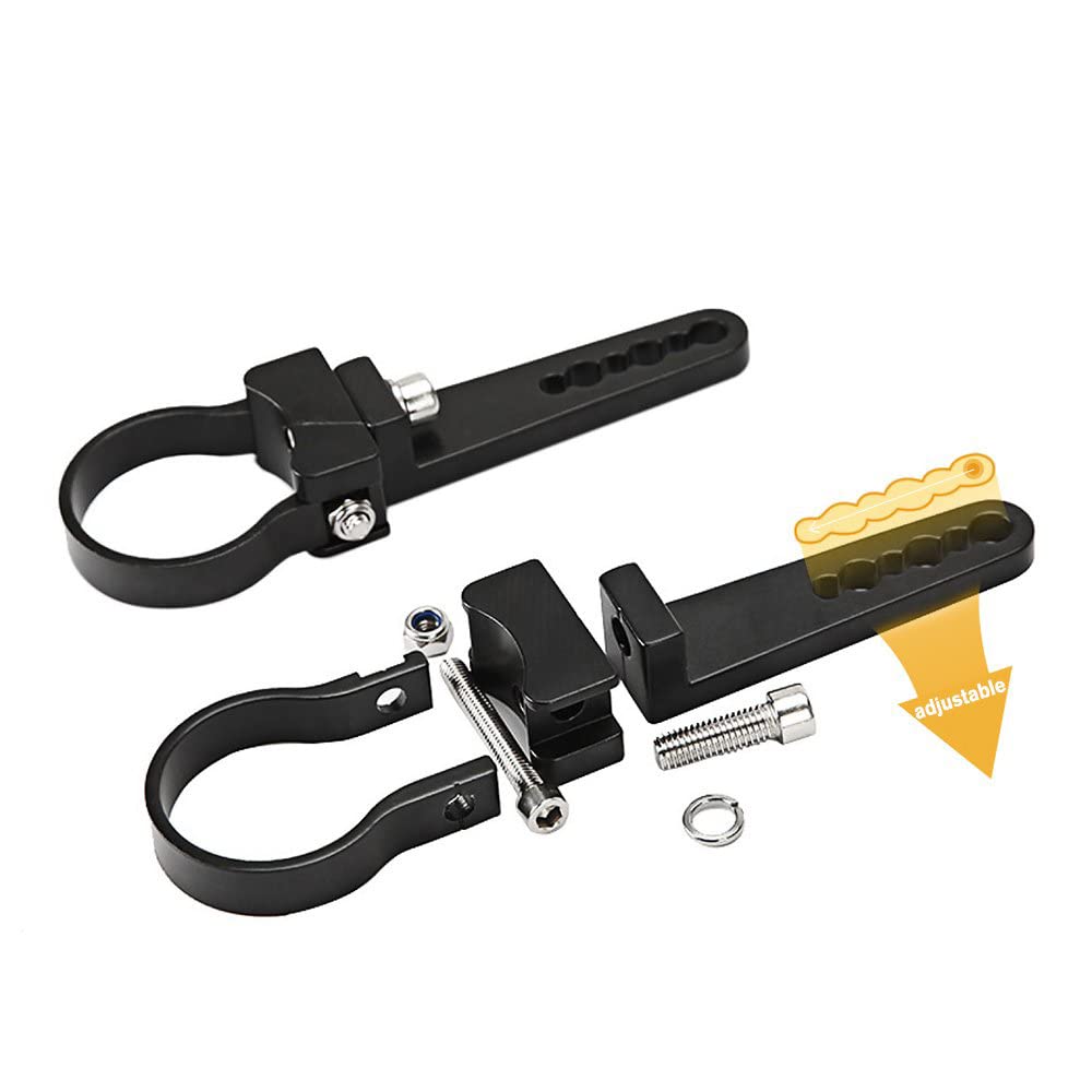 AUXMART 1.75 Inch Bullbar Nudge Bar Mounting Brackets - Heavy Duty Tube Clamp for LED Light Bar Installation - Perfect for Off-Road Trucks, Jeeps & 4x4 Vehicles