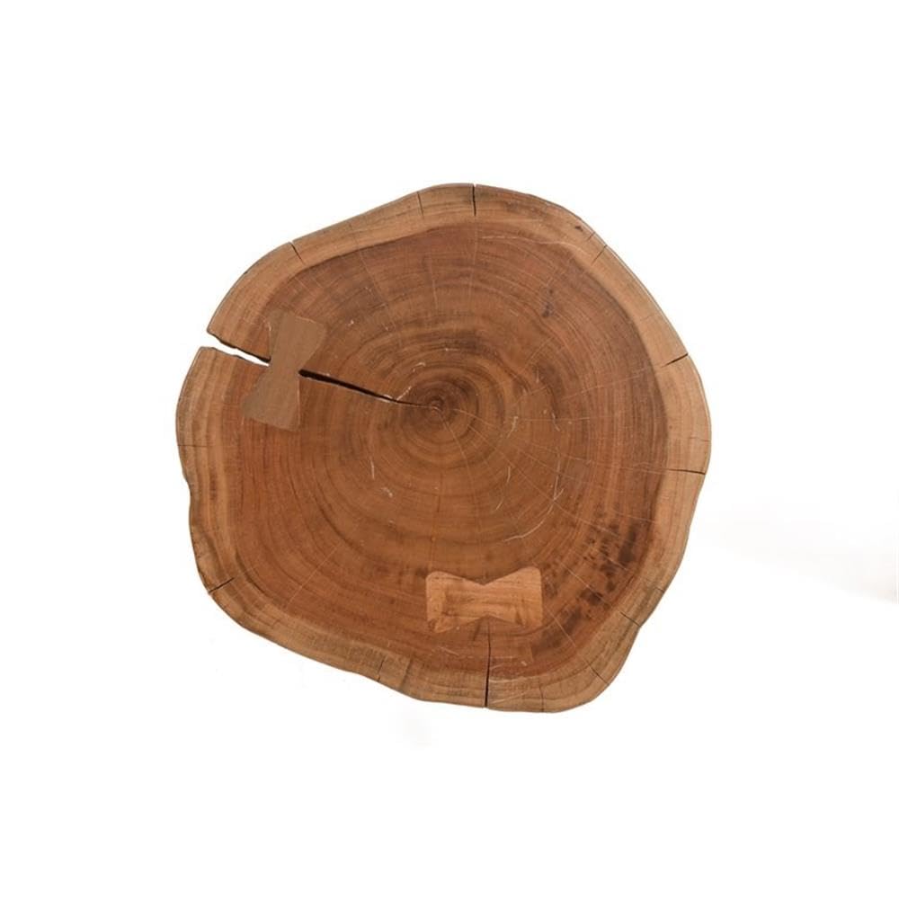 Live Edge Accent Table Top in Gold - Natural Wood Coffee Table Decor for Modern Living Room, Bedroom & Office