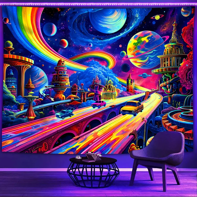Cosmic Highway - Premium Space-Themed Wall Art for Home & Office Decor | Perfect for Astronomy Lovers & Sci-Fi Enthusiasts
