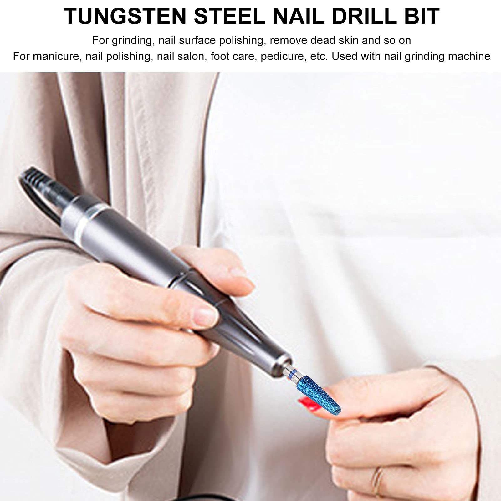 Professional Tungsten Steel Nail Drill Bits Set - 28pcs Manicure Tools for Acrylic, Gel & Dip Powder Nails | Durable Nail Grinding & Polishing Heads for Salon & Home Use