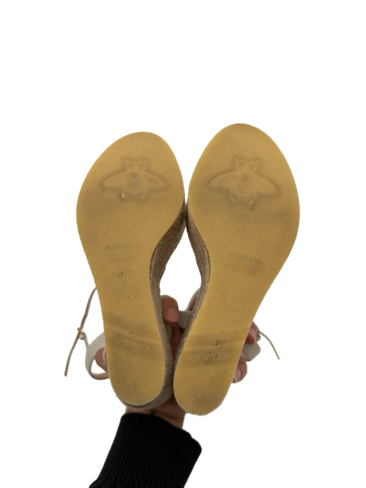 Gucci Mystic White Lifford Sandals for Women - Size 42 (US 12) | Luxury Designer Flip Flops for Beach, Pool & Summer Outfits