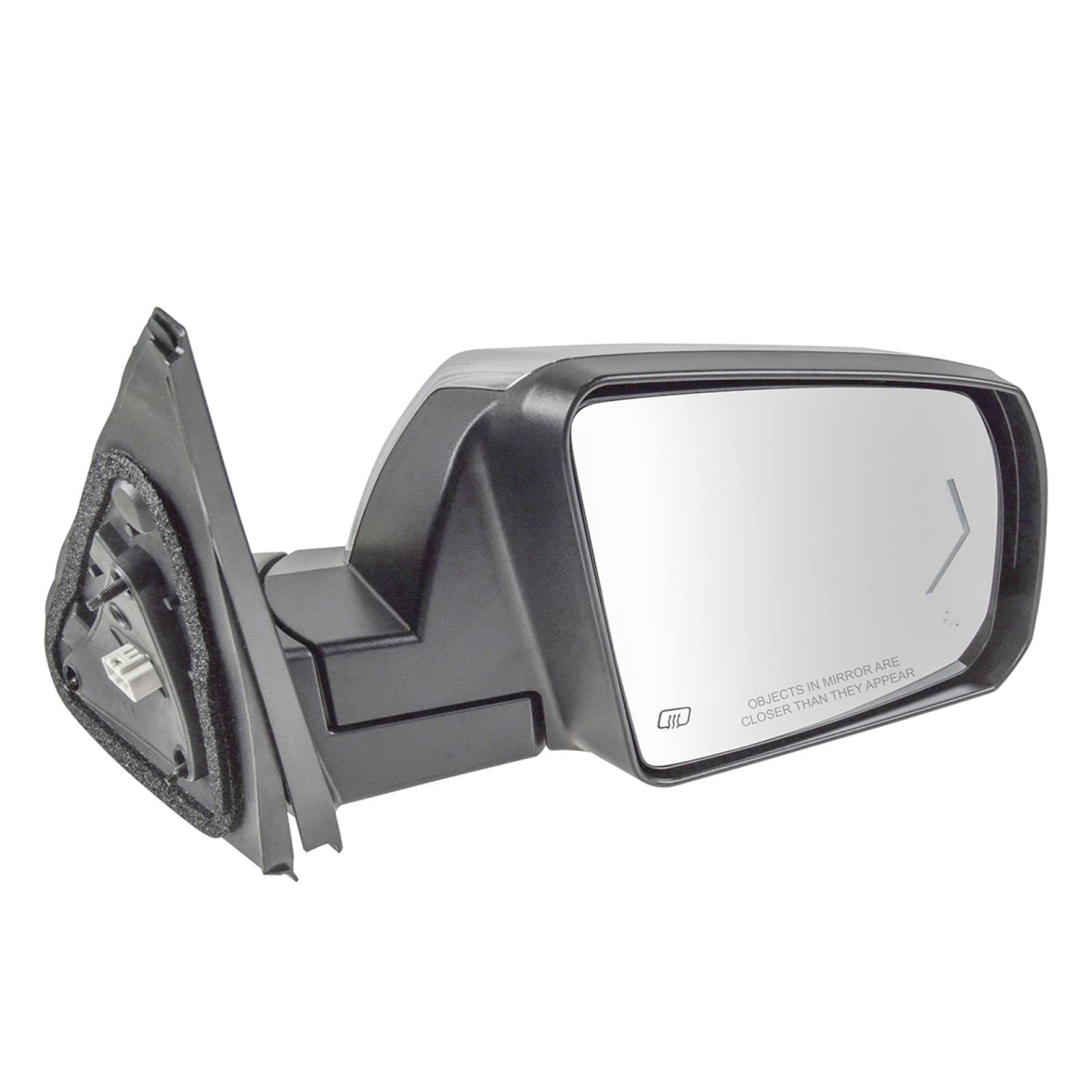 2011-2013 Toyota Sequoia Right Passenger Side Power Heated Memory Manual Folding Mirror Replacement - TO1321331 | Perfect for Winter Driving & Parking Safety