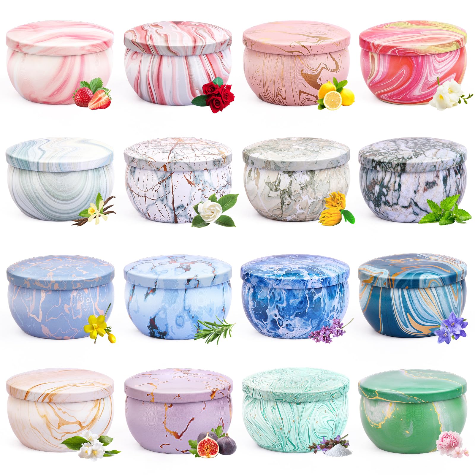 16 Pack Scented Soy Candles for Women - 180 Hours Long Lasting Lavender Aromatherapy Candles, Relaxing Birthday Christmas Gifts for Mom, Wife, Her - Perfect for Home, Bath, Spa, Yoga & Meditation