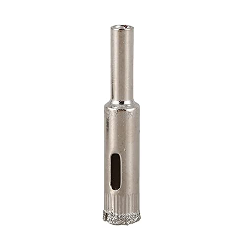 6 Pcs Diamond Drill Bit Set, 10mm Dia Diamond Coated Hole Saw Drill Bits for Glass, Tile, Ceramic, Marble - Perfect for DIY Home Projects, Bathroom Renovations & Crafting