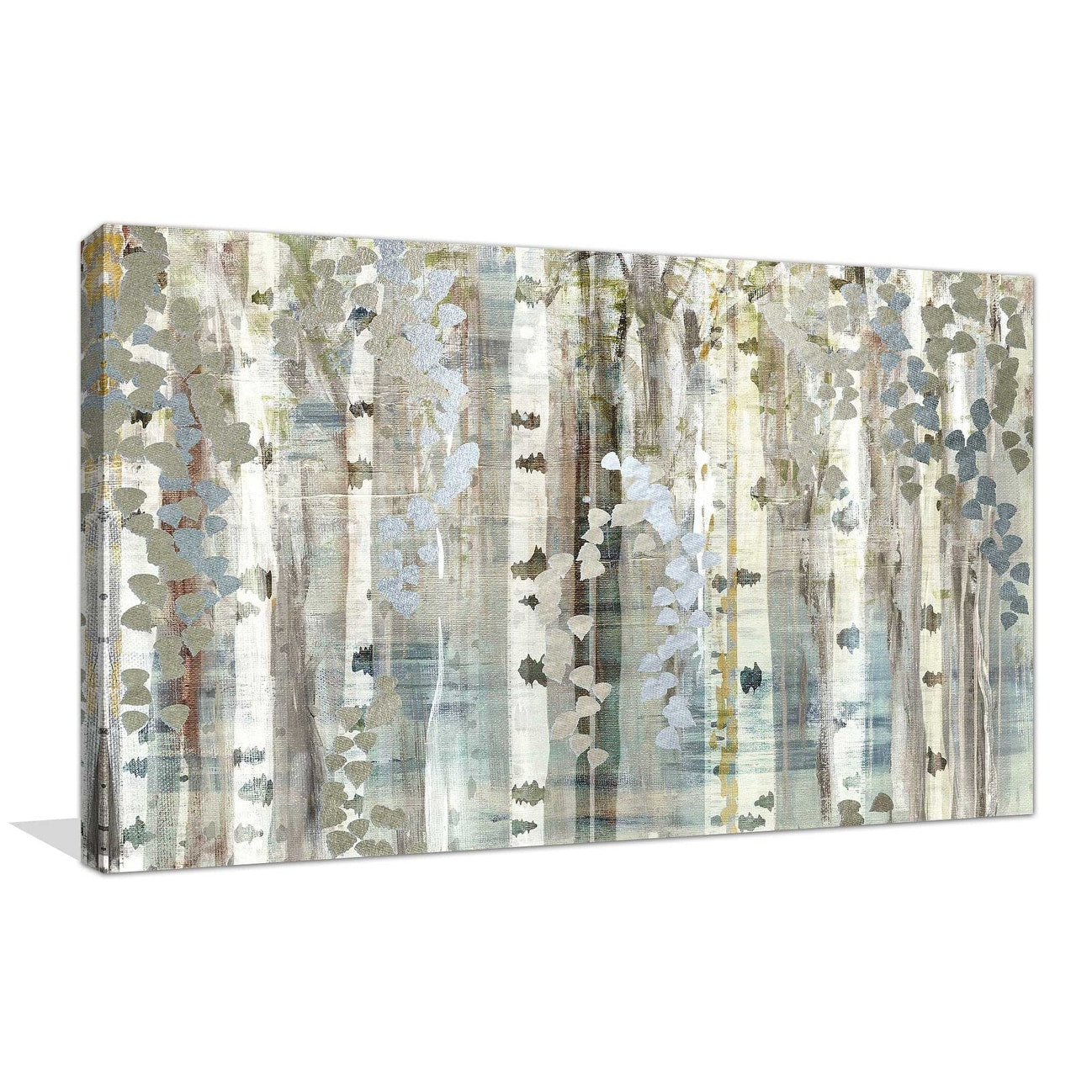 Birch Wood Meadow by Susan Jill - Stunning Canvas Art Print for Home & Office Decor | Nature Landscape Wall Art for Living Room, Bedroom, or Office