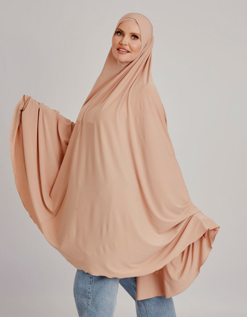 Premium Jilbab Hijab - Elegant Shades of Nude for Women | Modest Islamic Fashion | Perfect for Daily Wear, Prayer & Special Occasions