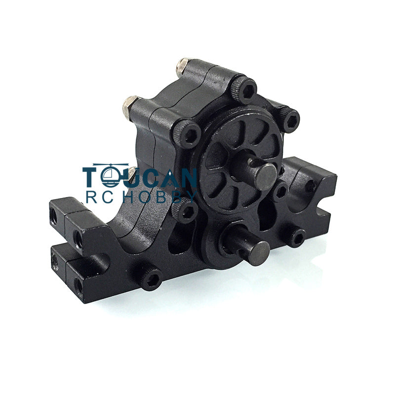TOUCAN Metal Transfer Case Replacement Part for 1/14 TAMIYA RC Tractor Truck - Heavy Duty Upgrade for Radio Controlled Car Hobby Models - Perfect for Off-Road Crawling & DIY RC Enthusiasts