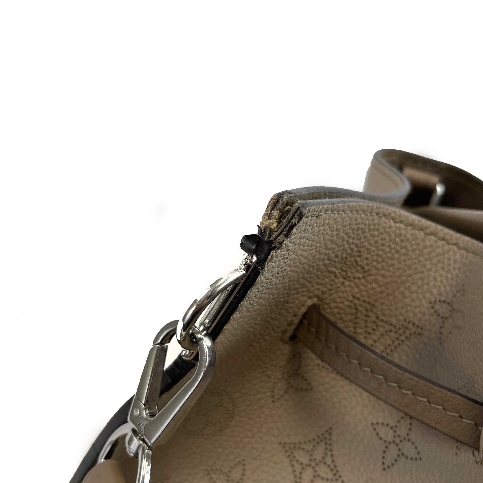 Louis Vuitton Mahina Girolata Handbag in Galet Grey - Top Handle & Adjustable Shoulder Strap | Luxury Leather Tote for Women, Perfect for Work, Travel & Everyday Use