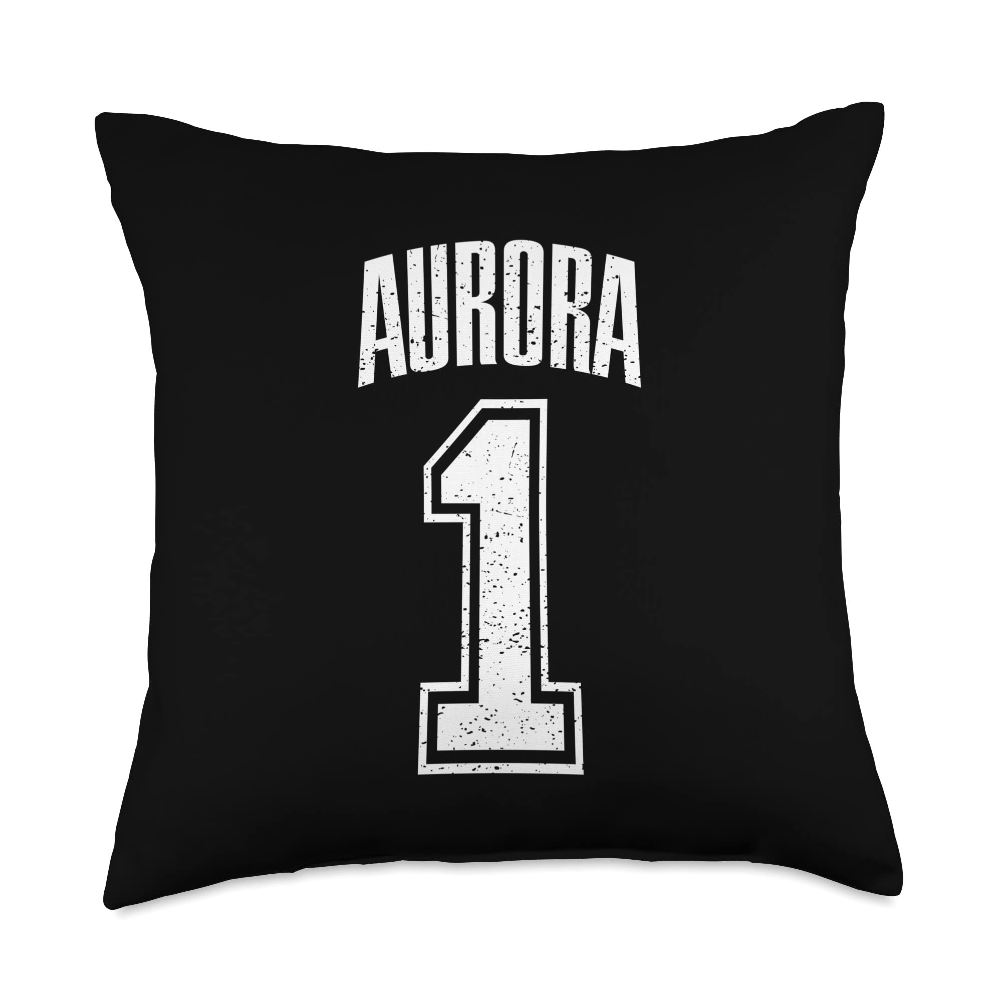 #1 Aurora Supporter Throw Pillow - Soft & Comfortable Fan Gift for Home Decor, Bedroom, Living Room, or Game Day