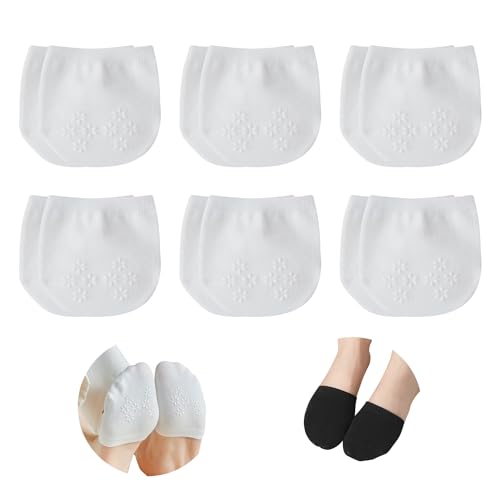 6 Pairs White