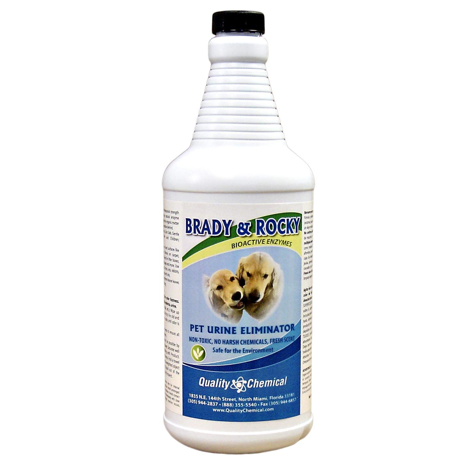 Brady and Rocky's Pet Urine Eliminator & Stain Remover - 12 Quart Case for Dogs & Cats - Eliminates Odors on Carpets, Floors & Furniture